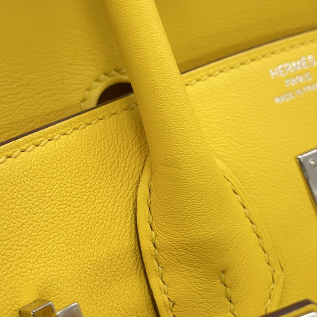 Hermes Birkin Jaune Swift Leather Handbag (Pre-Owned)