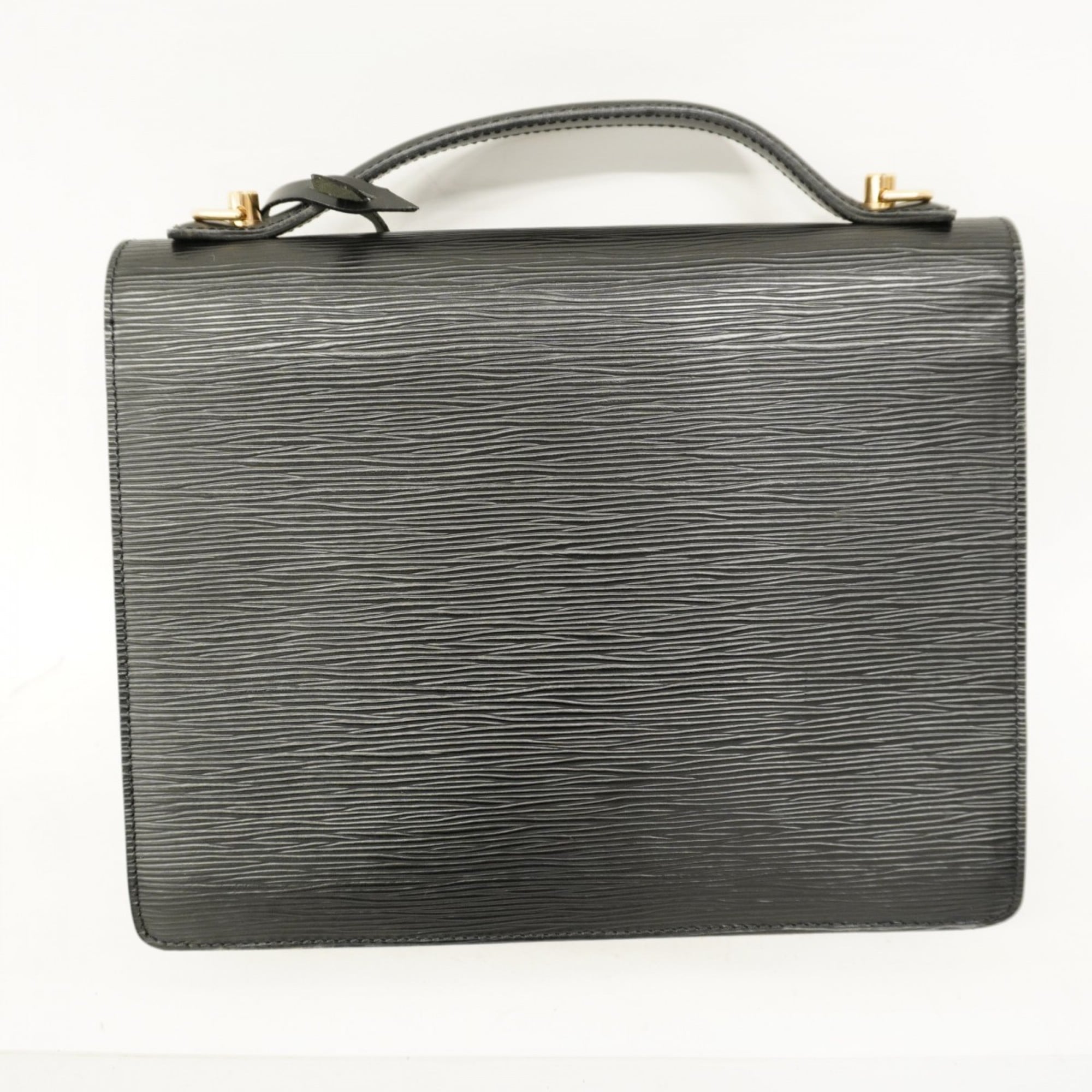 Louis Vuitton Noir Handbag (Pre-Owned)