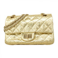 Chanel Gold Leather Shoulder Bag (Pre-Owned)