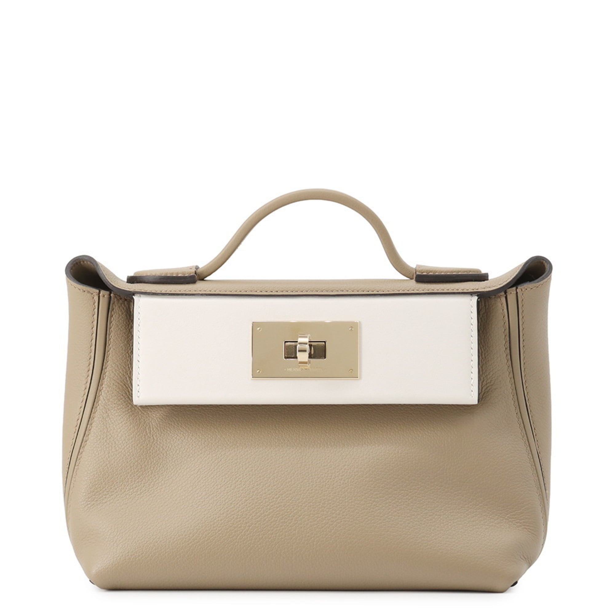 Hermes Champagne Gold Swift Leather Handbag (Pre-Owned)