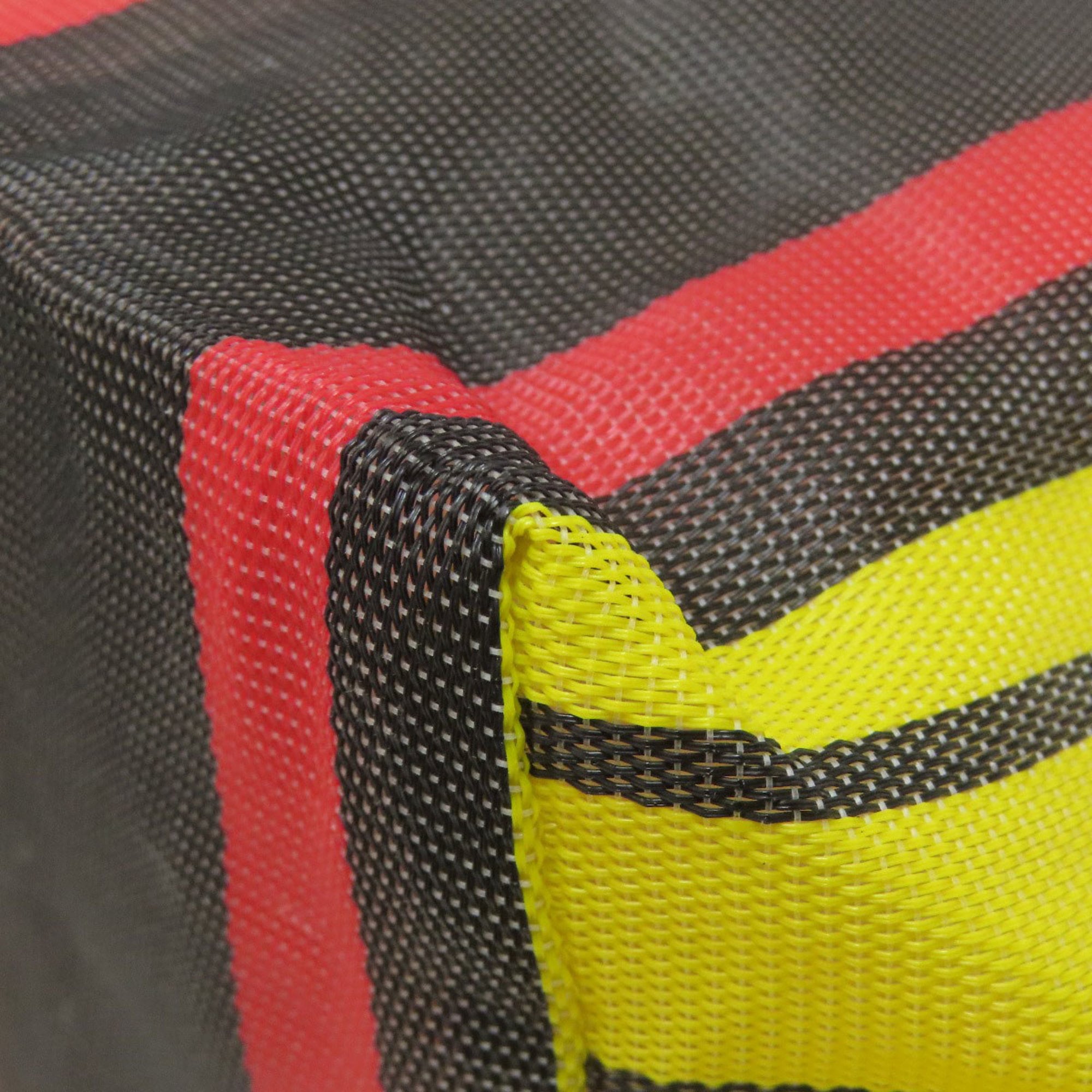 Marni Light Blue Red Color Yellow Nylon Handbag (Pre-Owned)