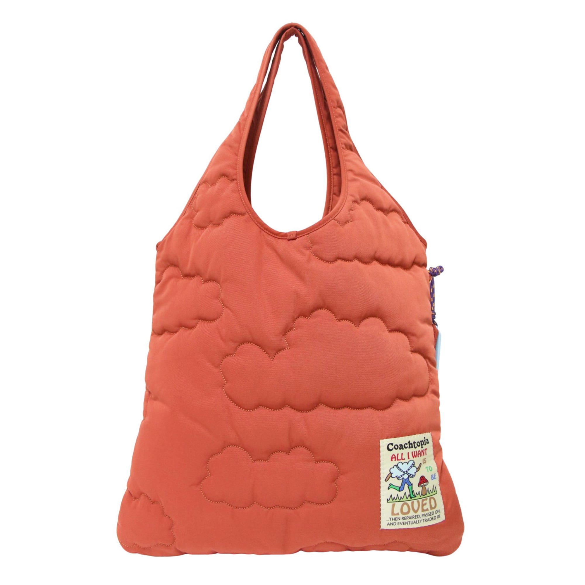 Coach Orange Polyester Handbag (Pre-Owned)