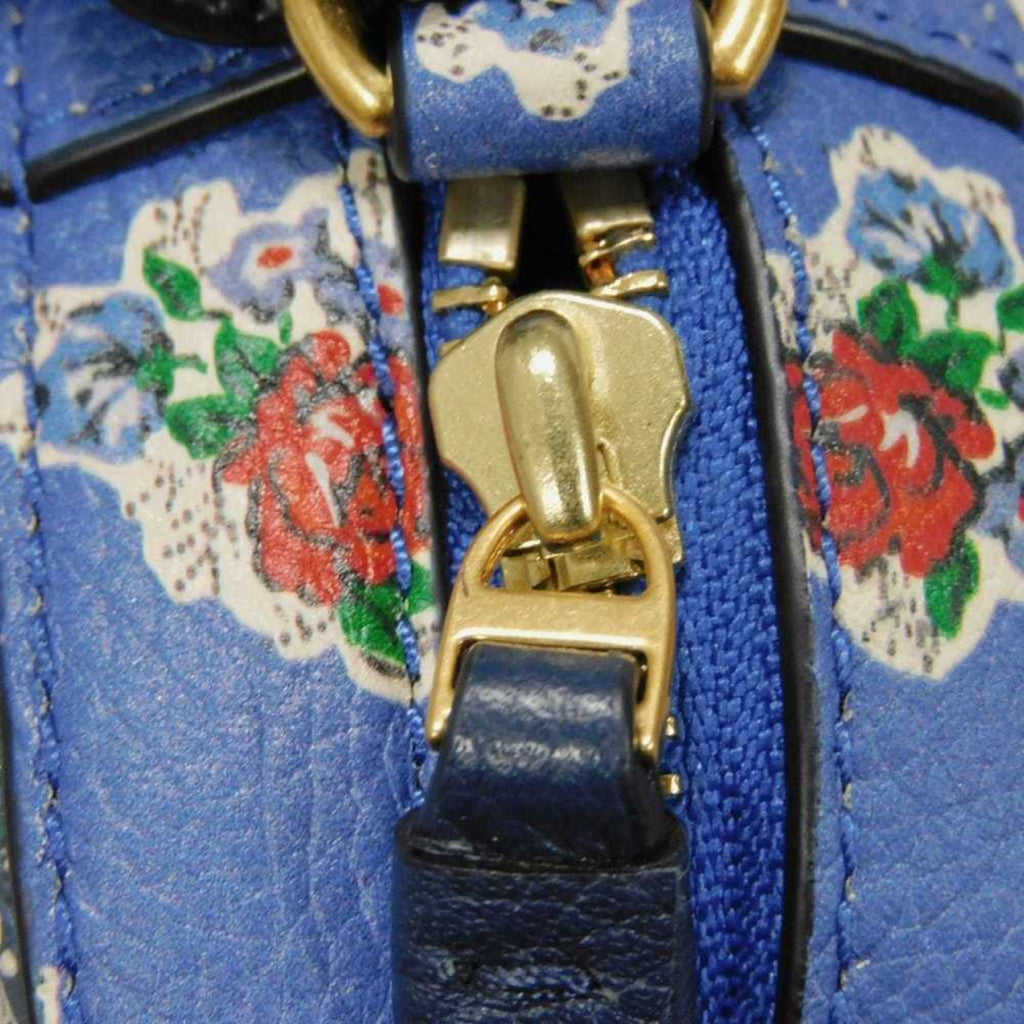 Tory Burch Blue Multi-Color Leather Shoulder Bag (Pre-Owned)
