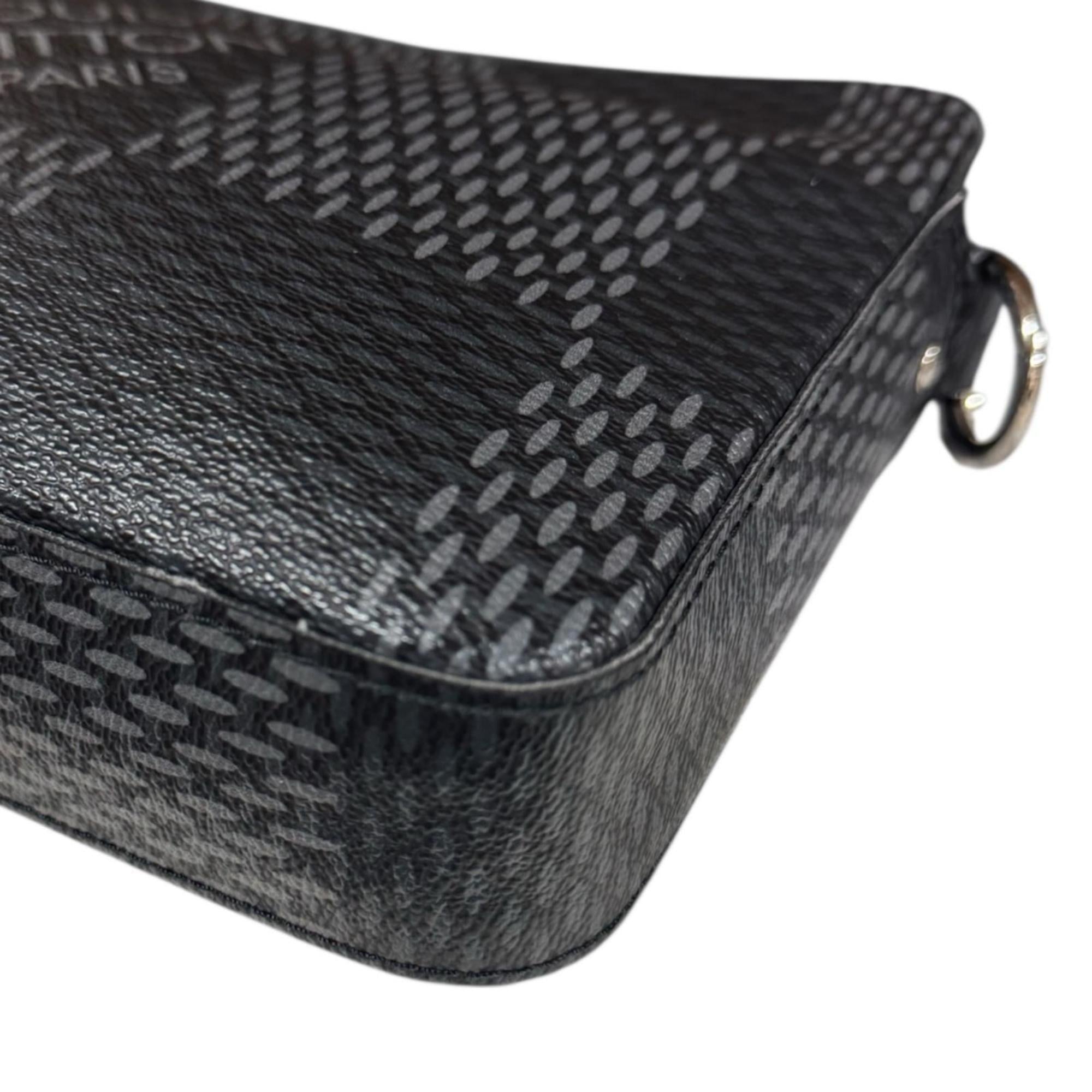 Louis Vuitton Damier Graphite Black Gray Pvc Shoulder Bag (Pre-Owned)