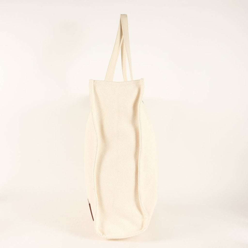 Bally Ivory Canvas Tote Bag (Pre-Owned)
