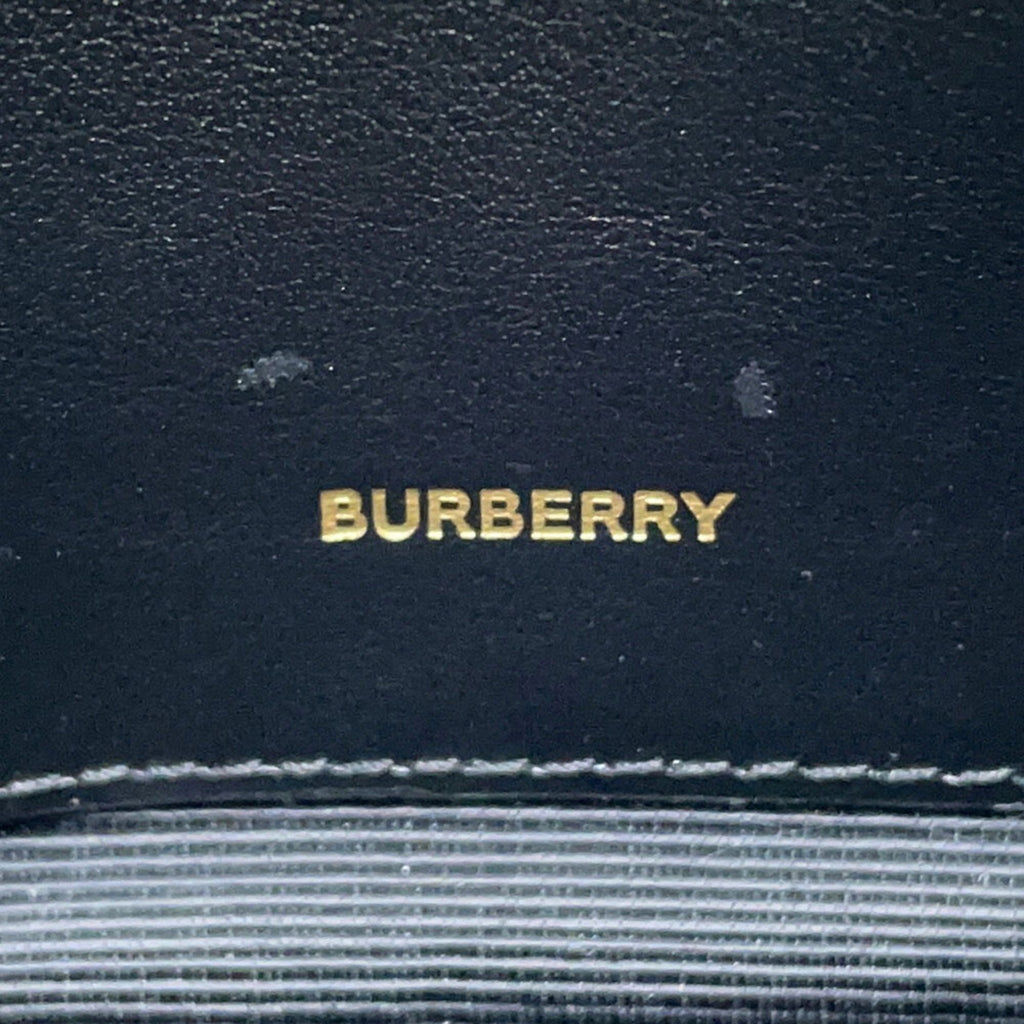 Burberry Black Brown White Pvc Leather Shoulder Bag (Pre-Owned)