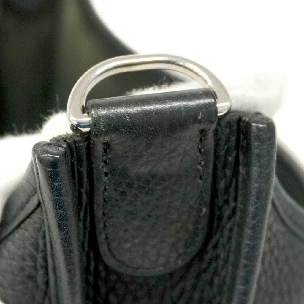 Hermes Black Taurillon Clemence Leather Shoulder Bag (Pre-Owned)