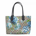 Gucci Blue Navy Pvc Tote Bag (Pre-Owned)