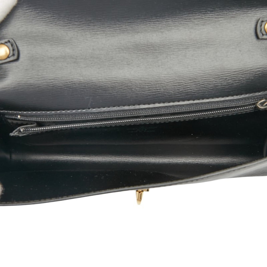 Louis Vuitton Black Noir Leather Shoulder Bag (Pre-Owned)