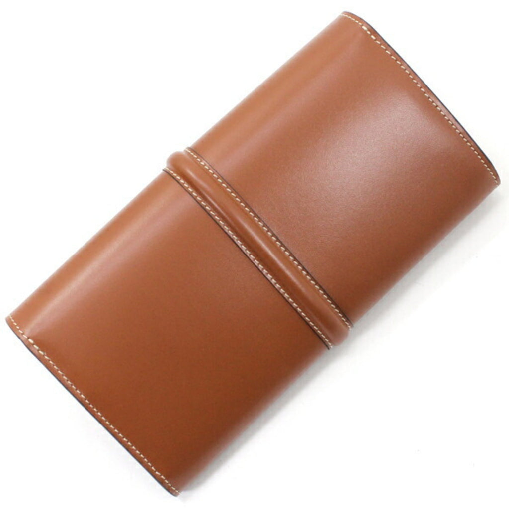 Celine Brown Leather Long Wallet (Bi-Fold) (Pre-Owned)