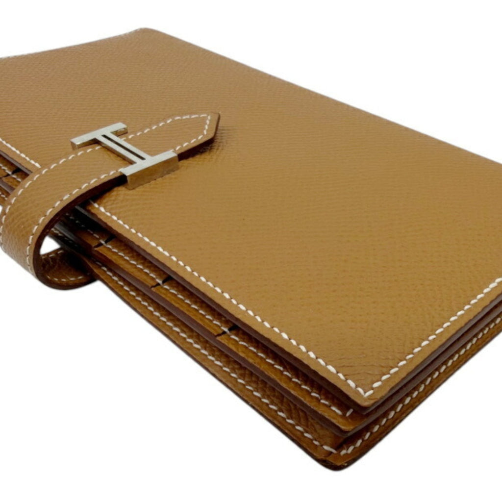 Hermes Gold Epsom Leather Long Wallet (Bi-Fold) (Pre-Owned)