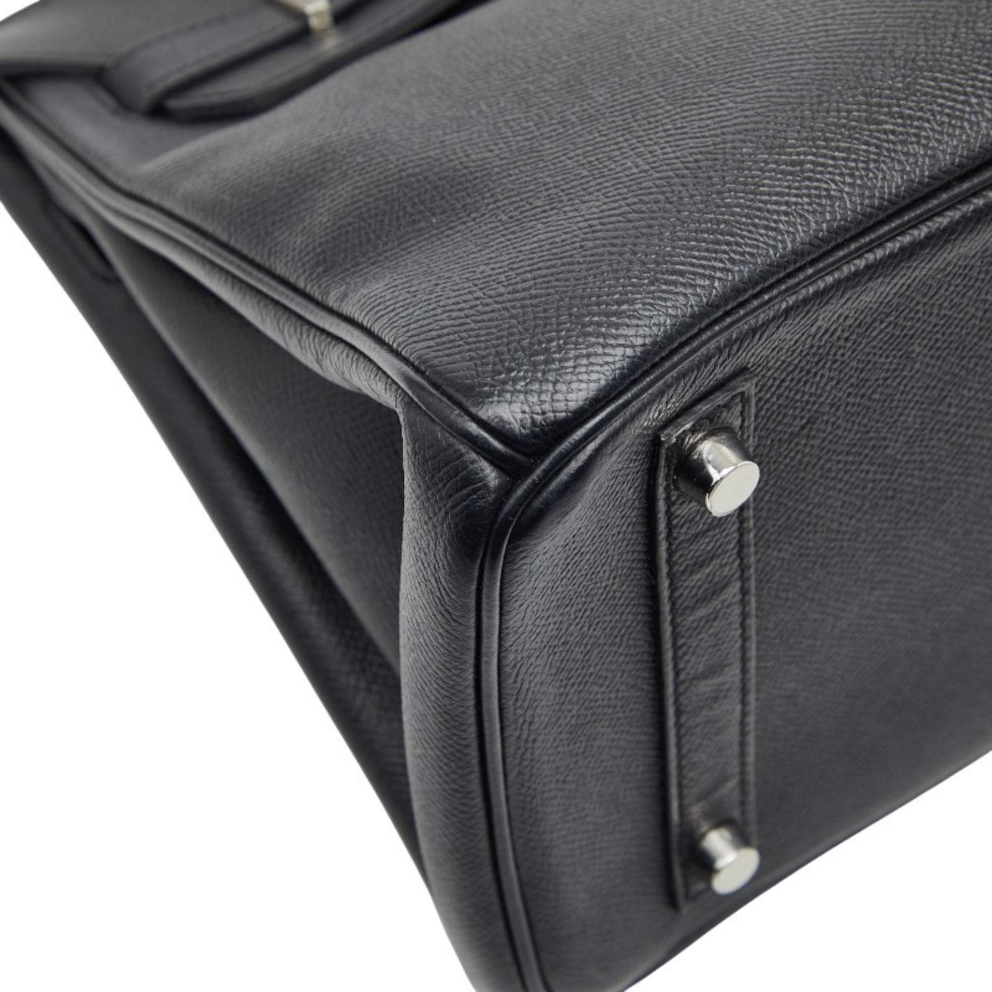 Hermes Black Epsom Leather Handbag (Pre-Owned)