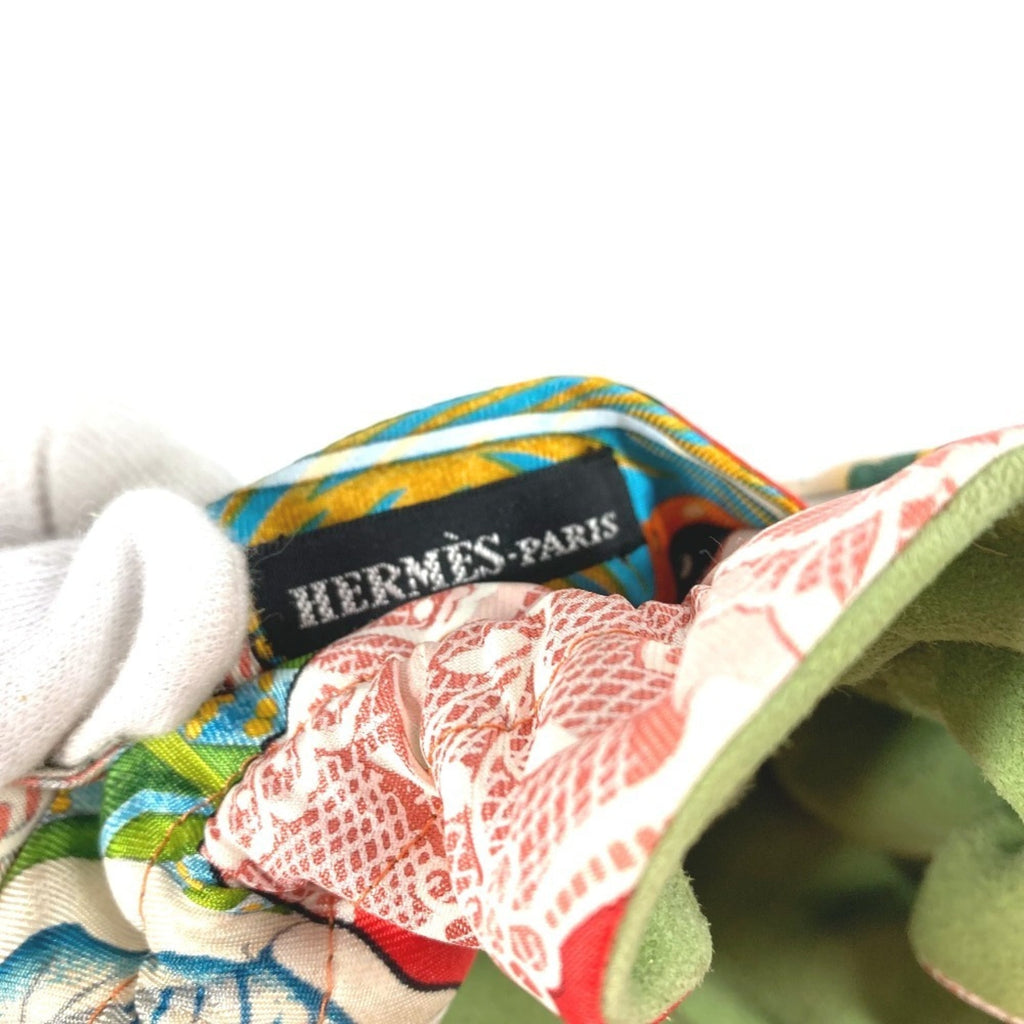 Hermes Multi-Color Silk Suede Pouch (Pre-Owned)
