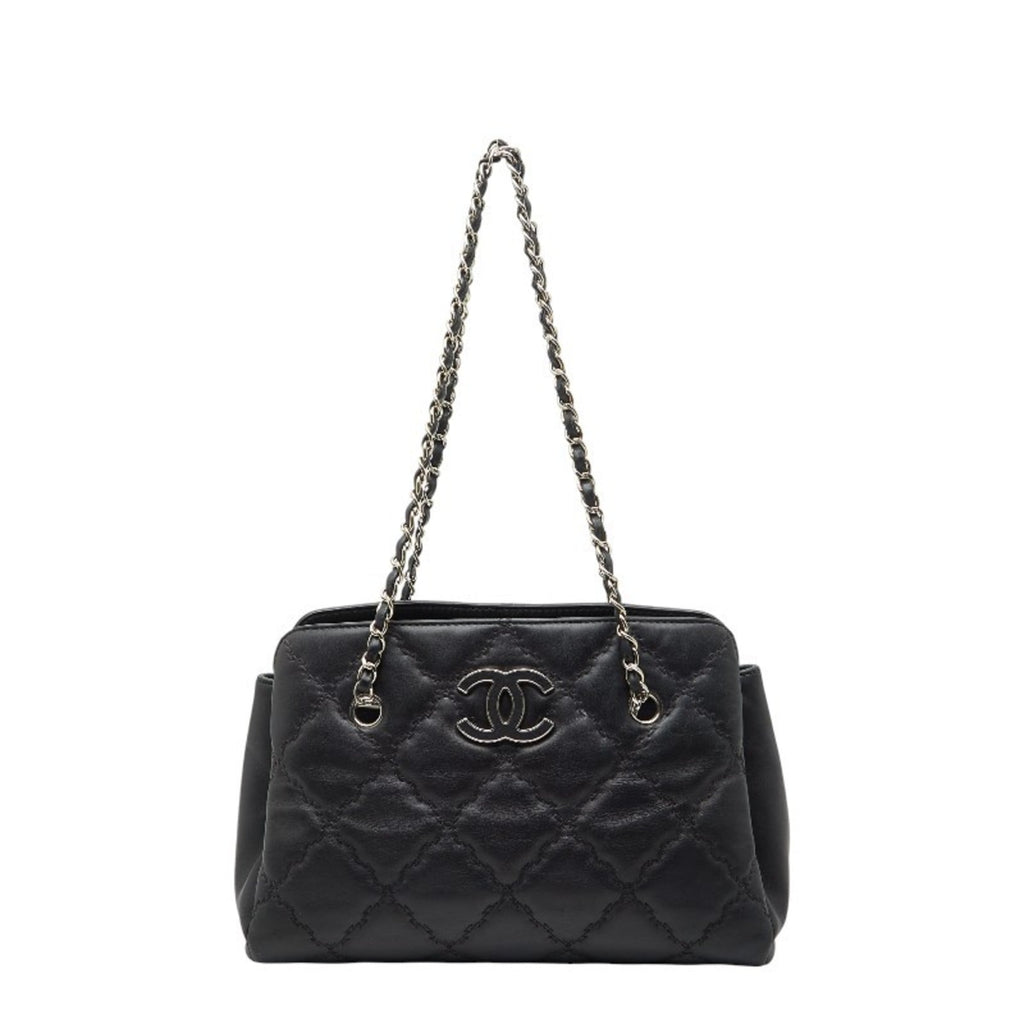 Chanel Black Leather Tote Bag (Pre-Owned)