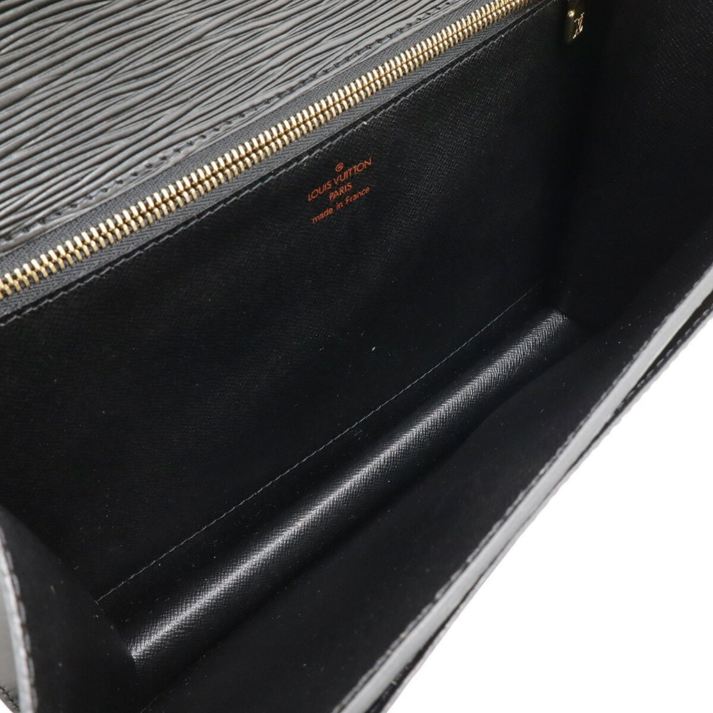 Louis Vuitton Epi Black Noir Epi Leather Handbag (Pre-Owned)