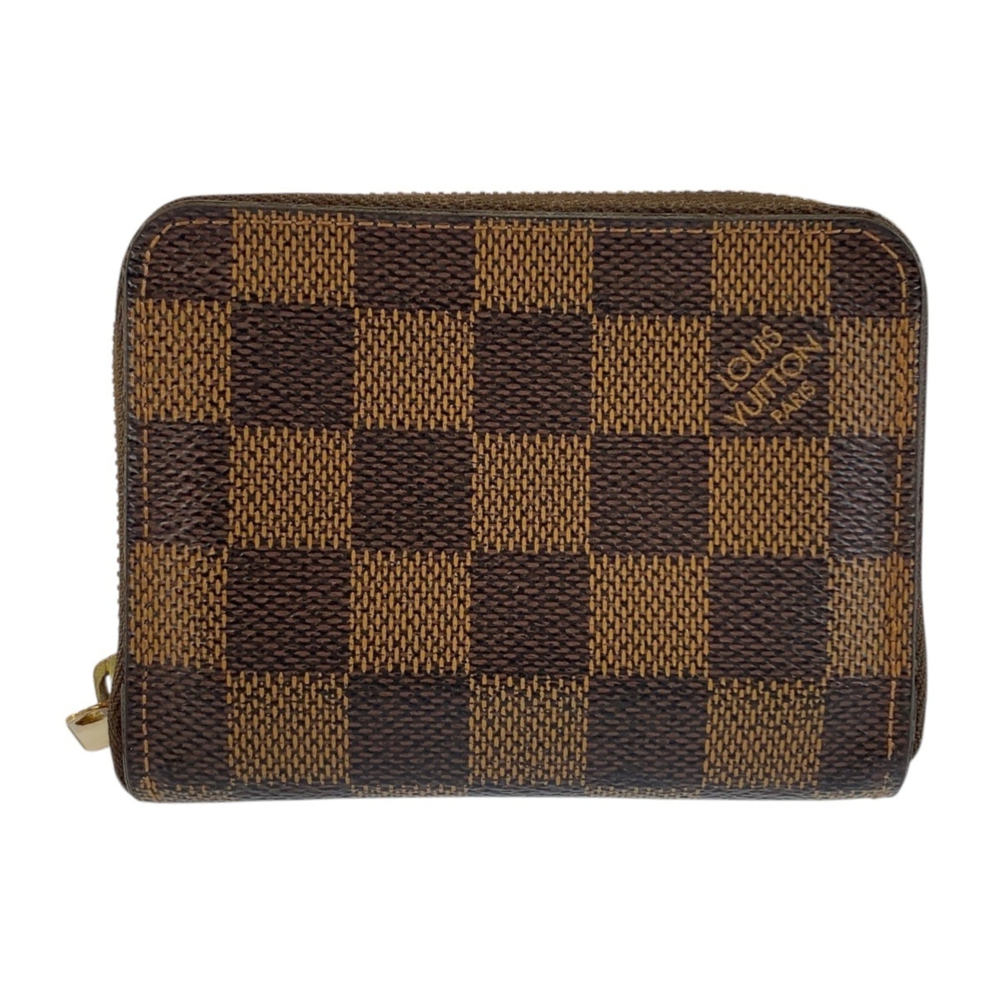 Louis Vuitton Brown Damier Canvas Damier Canvas Coin Purse/Coin Case (Pre-Owned)
