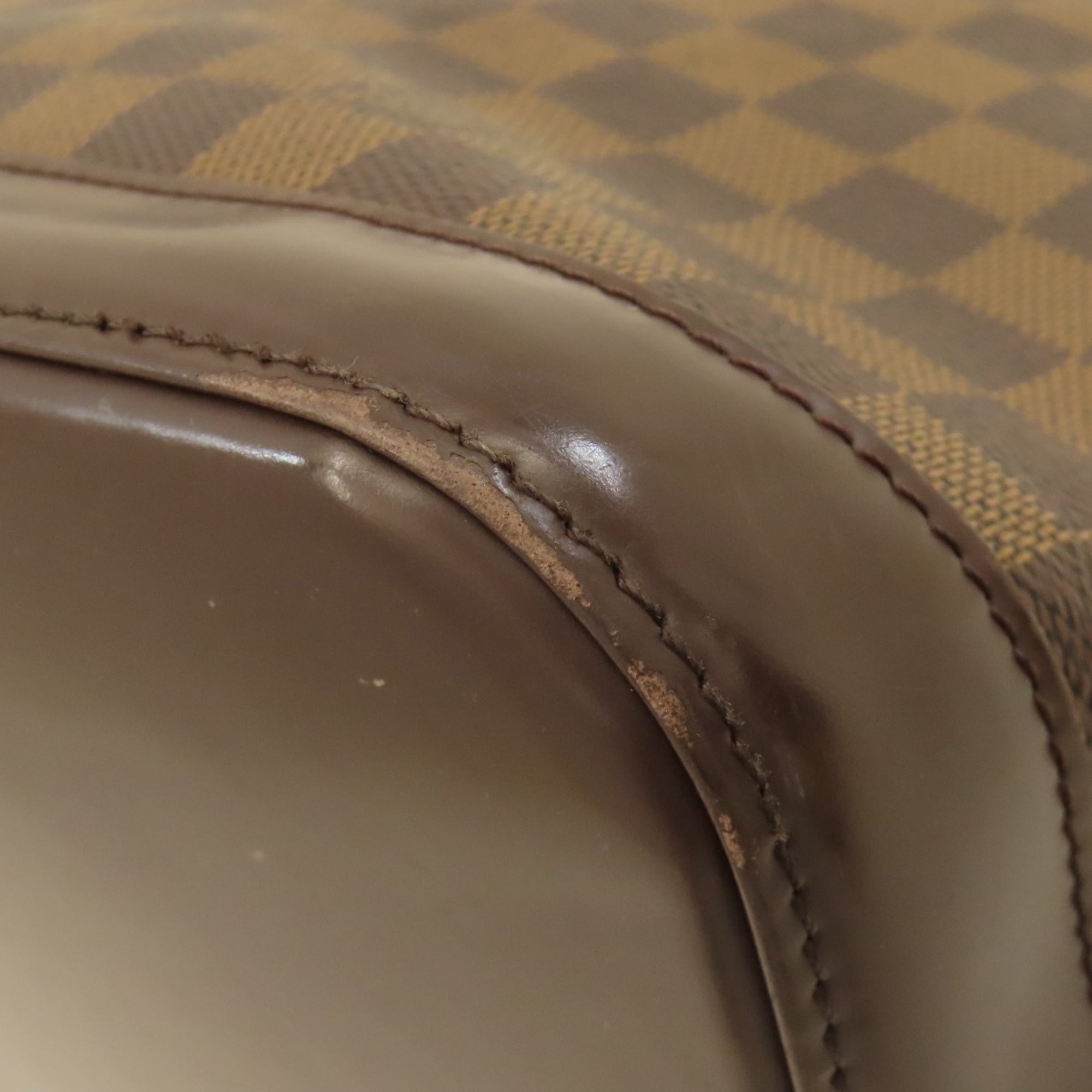 Louis Vuitton Damier Canvas Ebene Damier Canvas Handbag (Pre-Owned)