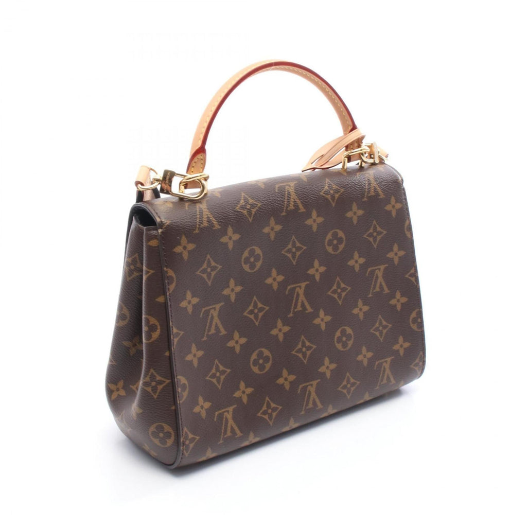 Louis Vuitton Brown Coated Canvas Pvc Monogram Leather Handbag (Pre-Owned)