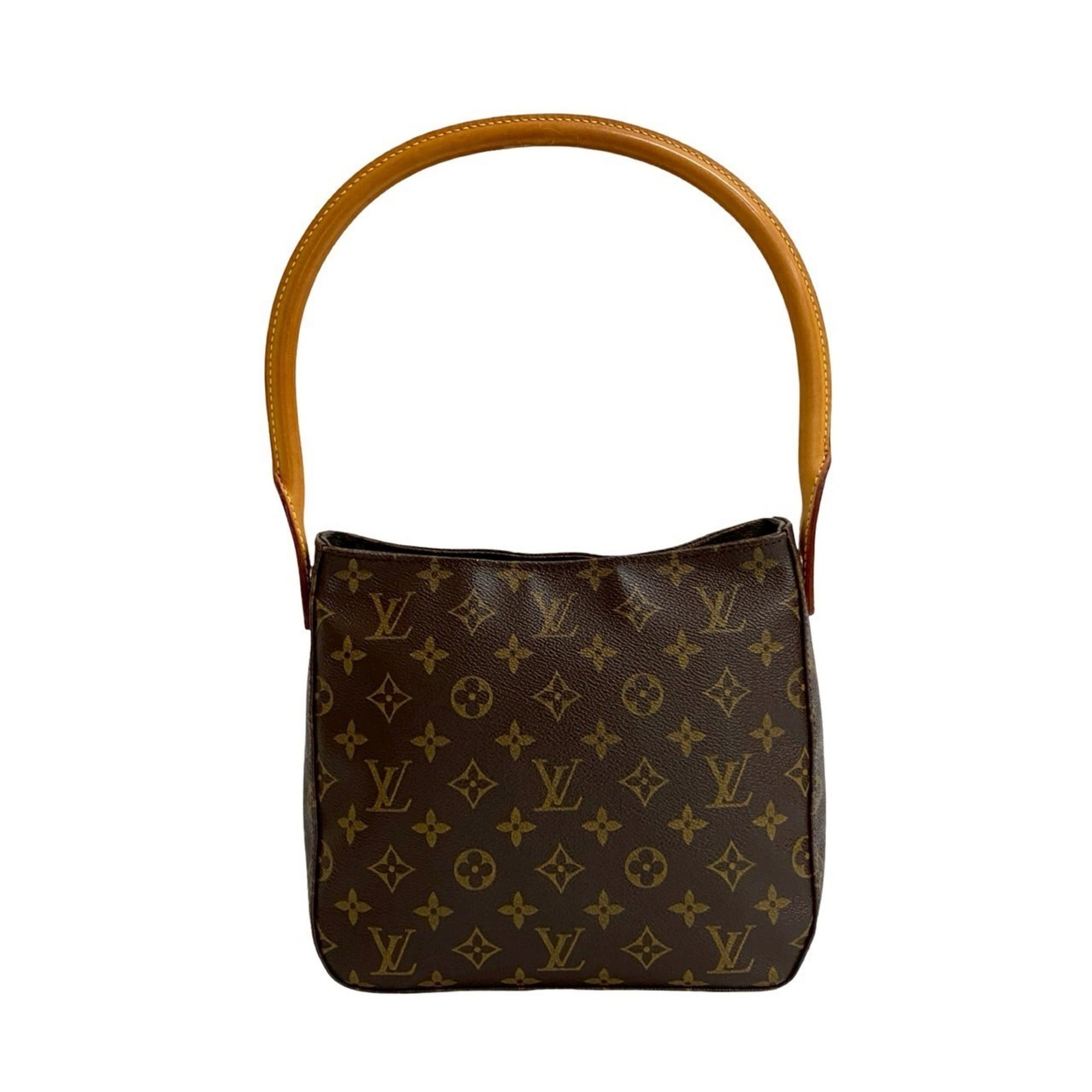 Louis Vuitton Brown Leather Pvc Shoulder Bag Tote Bag (Pre-Owned)