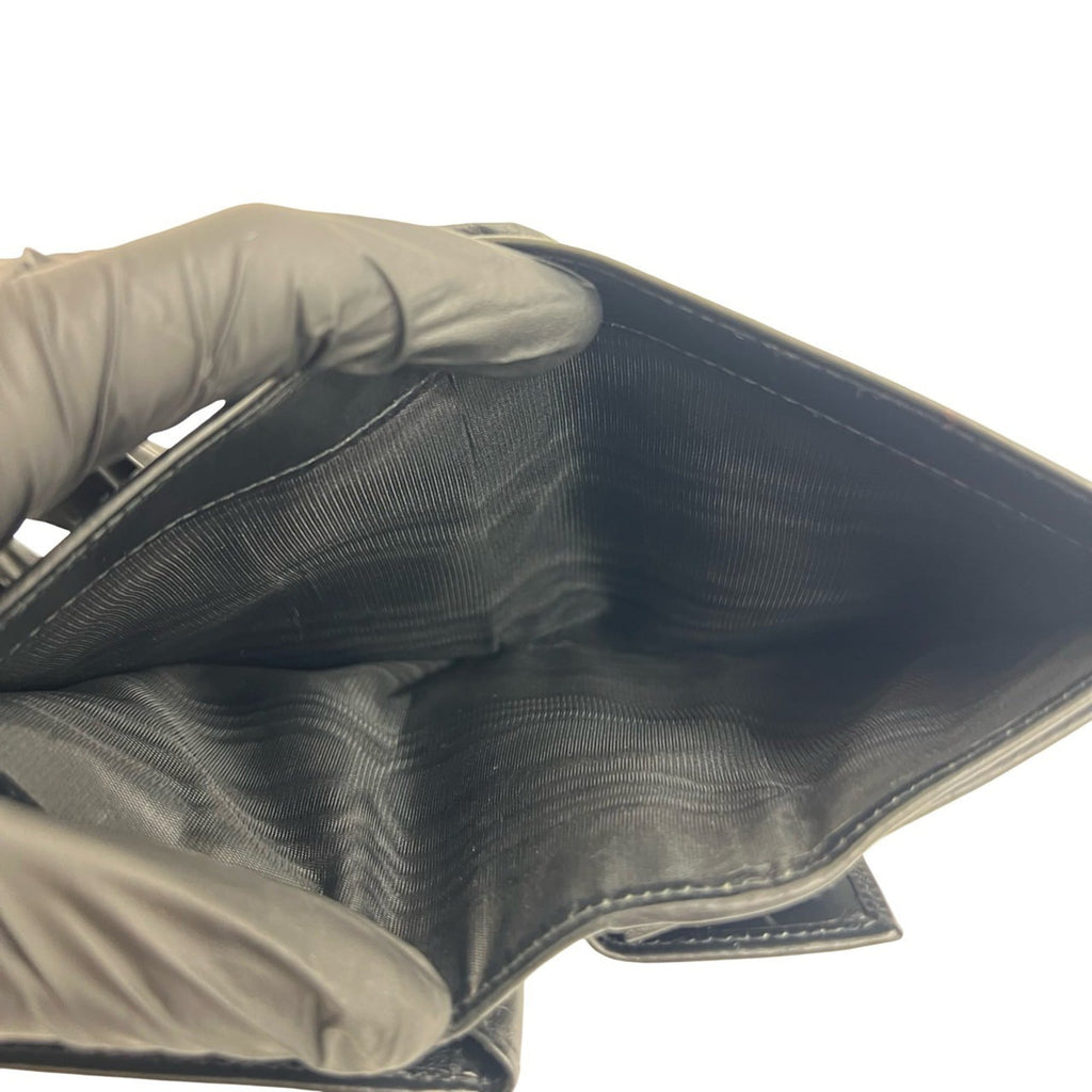 Prada Black Leather Wallet (Bi-Fold) (Pre-Owned)