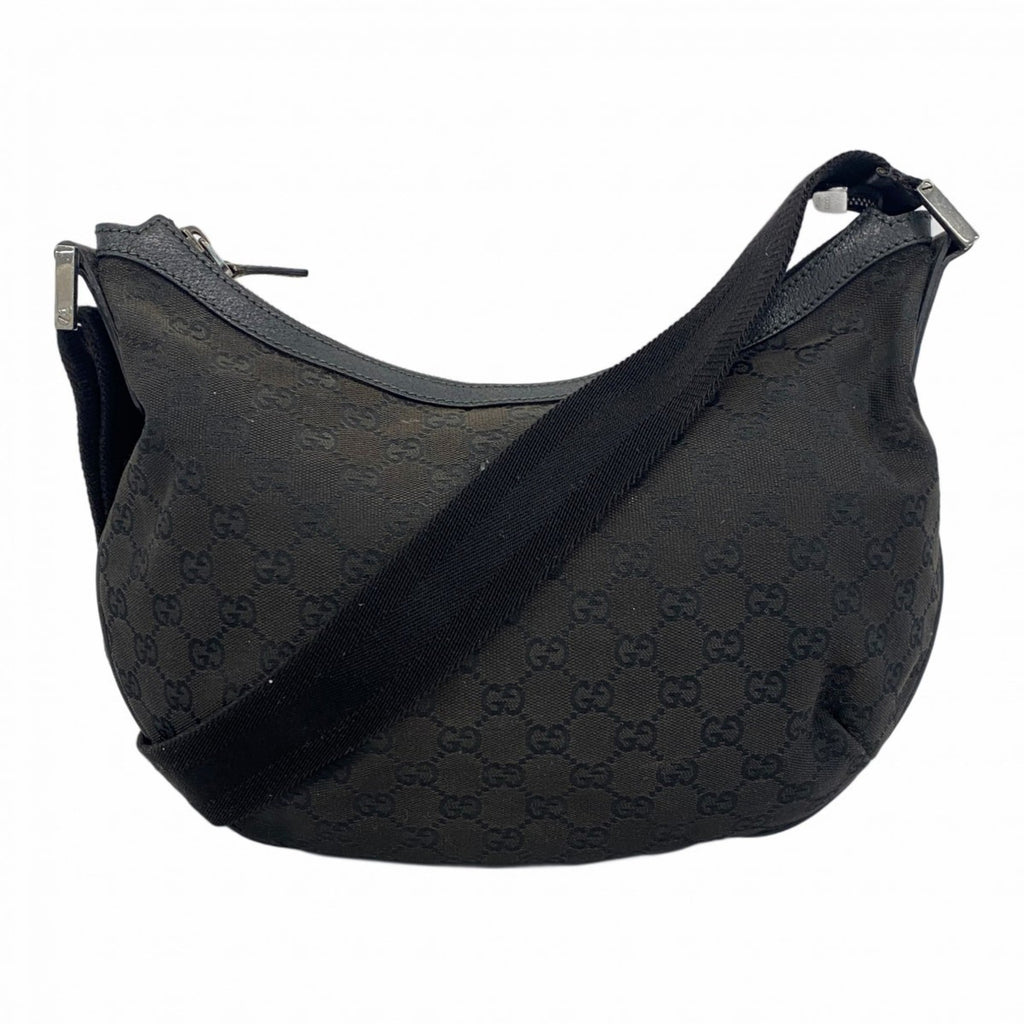 Gucci Black Canvas Shoulder Bag (Pre-Owned)