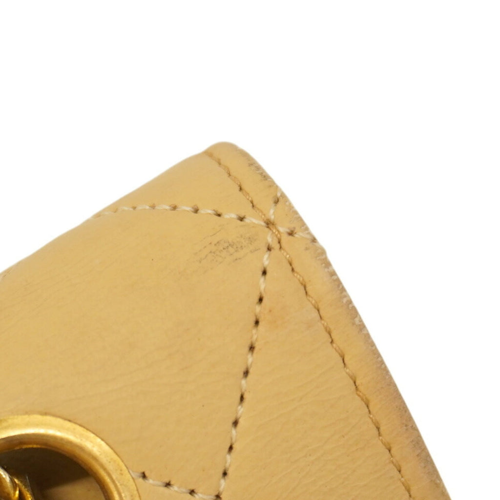 Chanel Beige Leather Shoulder Bag (Pre-Owned)