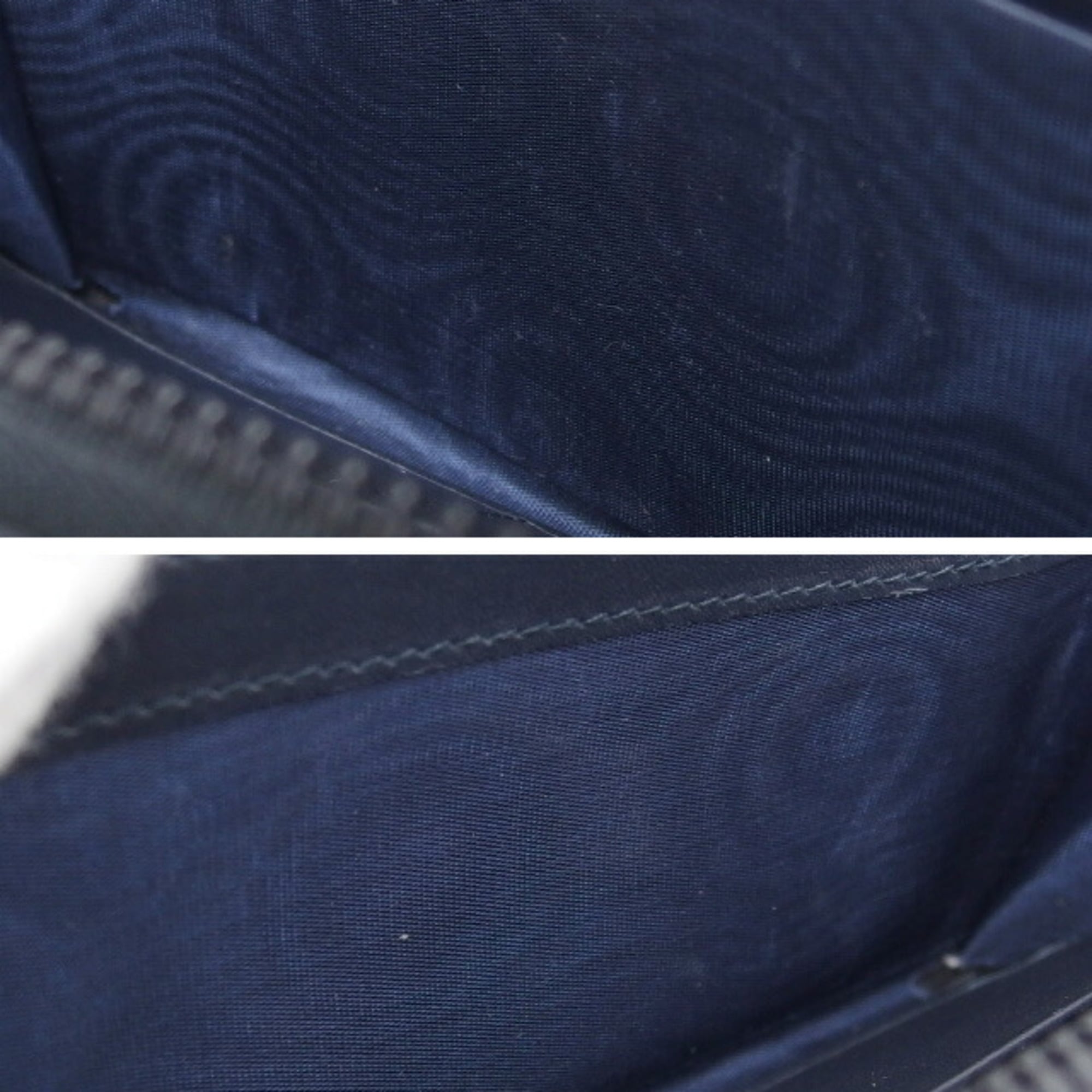 Gucci Beige Blue Navy Coated Canvas Long Wallet (Bi-Fold) (Pre-Owned)