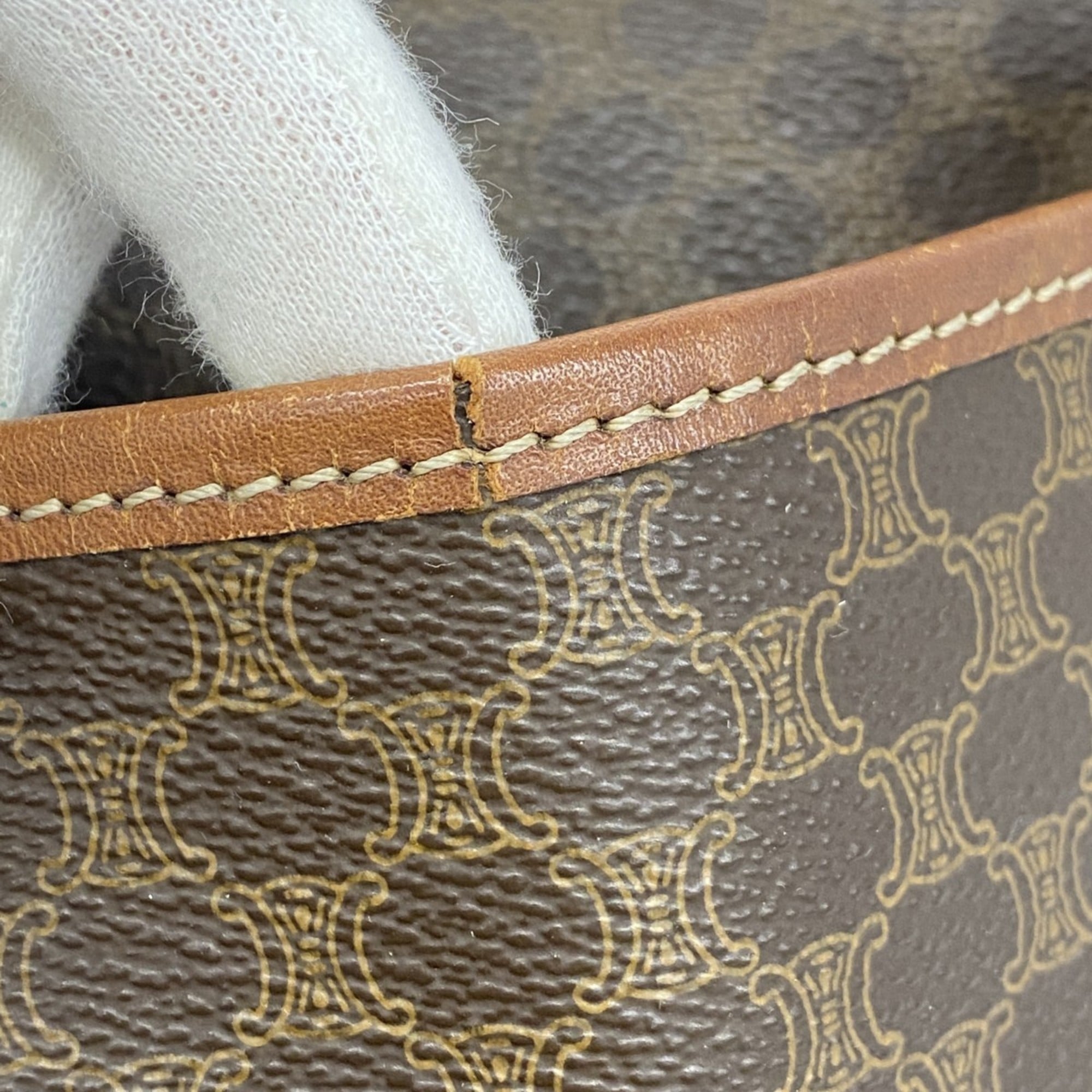 Celine Brown Pvc Handbag (Pre-Owned)