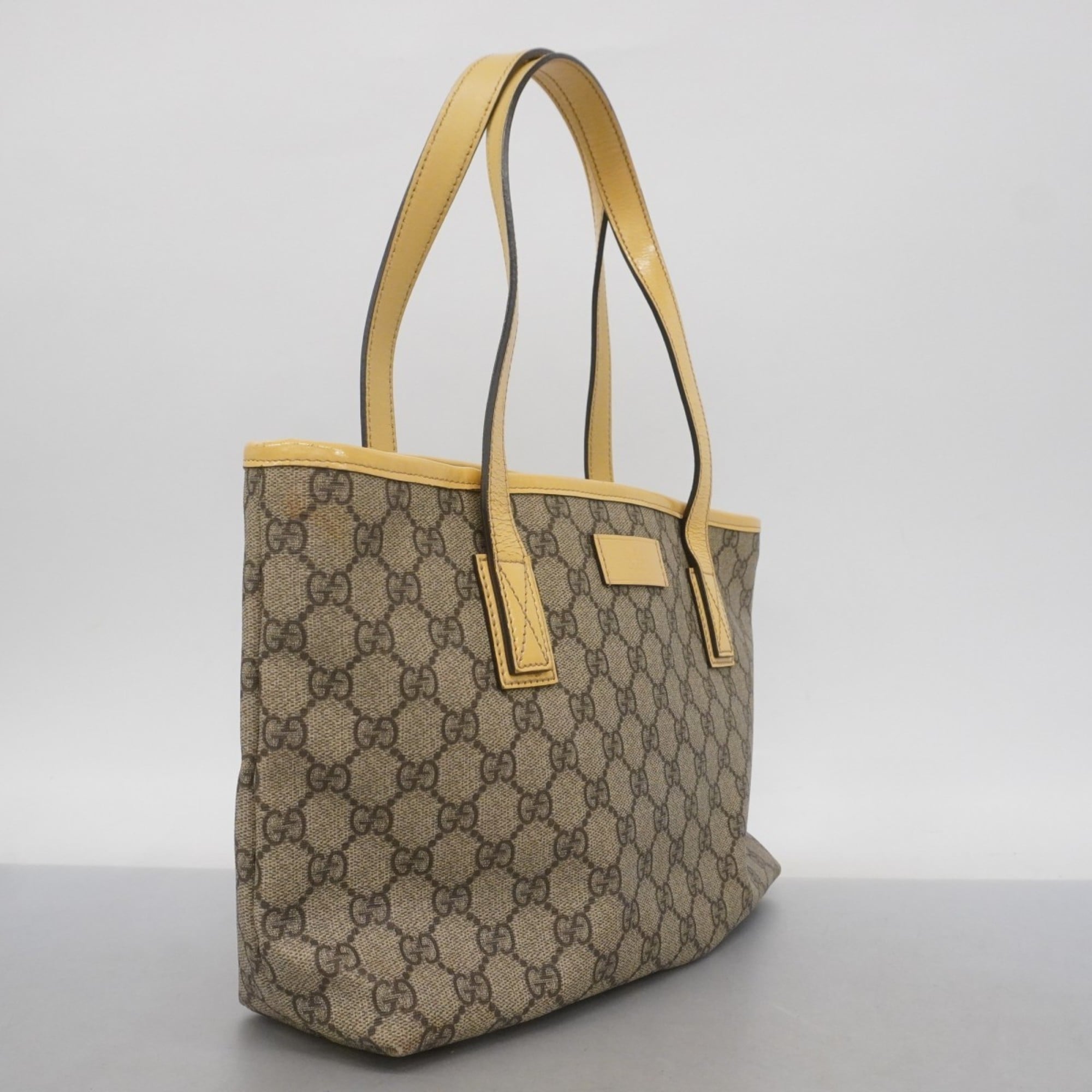 Gucci Beige Brown Pvc Handbag (Pre-Owned)