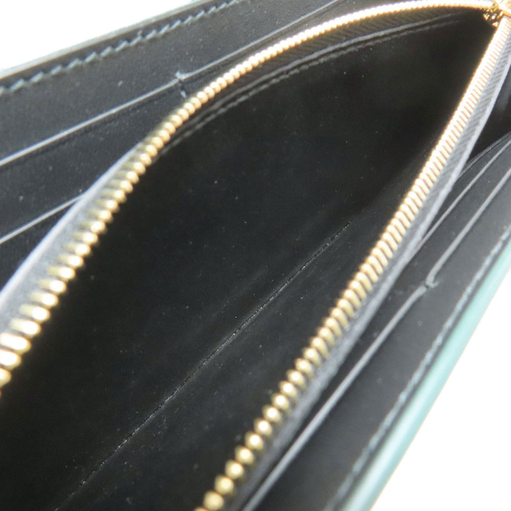 Cartier Green Leather Long Wallet (Bi-Fold) (Pre-Owned)