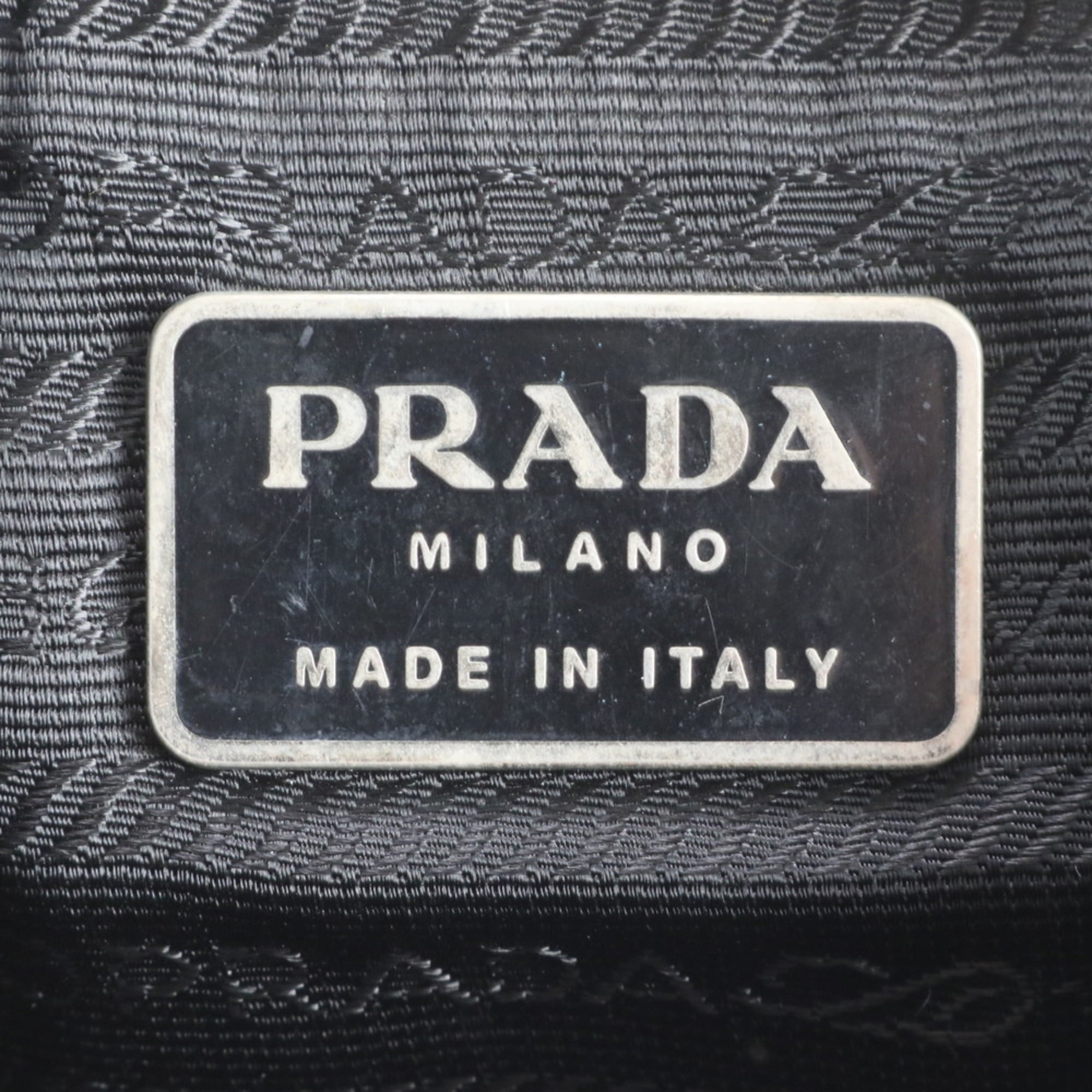 Prada Black Leather Nylon Backpack (Pre-Owned)