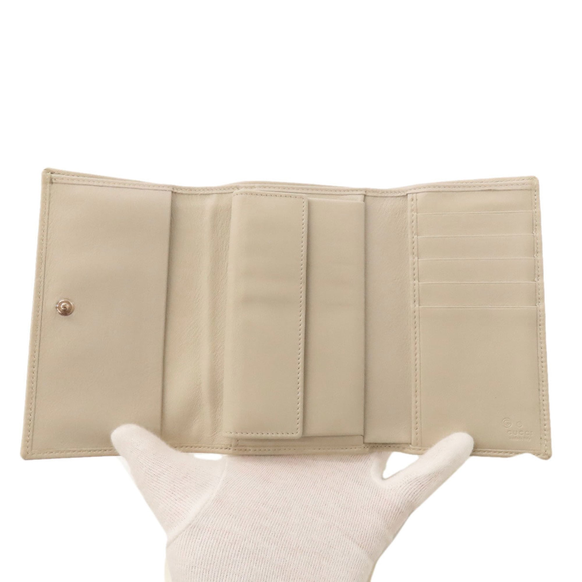 Gucci Yellow Canvas Wallet (Tri-Fold) (Pre-Owned)