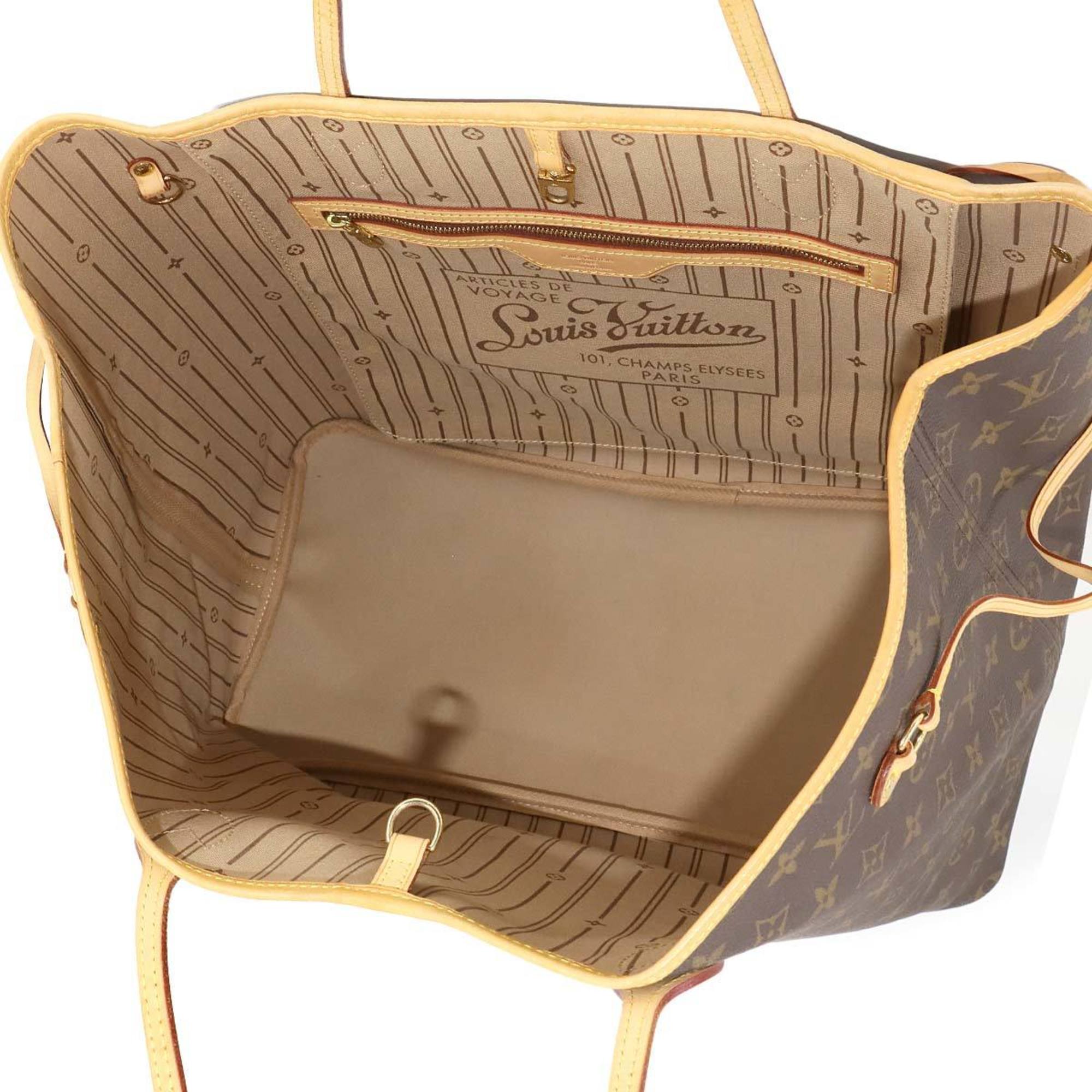 Louis Vuitton Beige Brown Monogram Monogram Tote Bag (Pre-Owned)