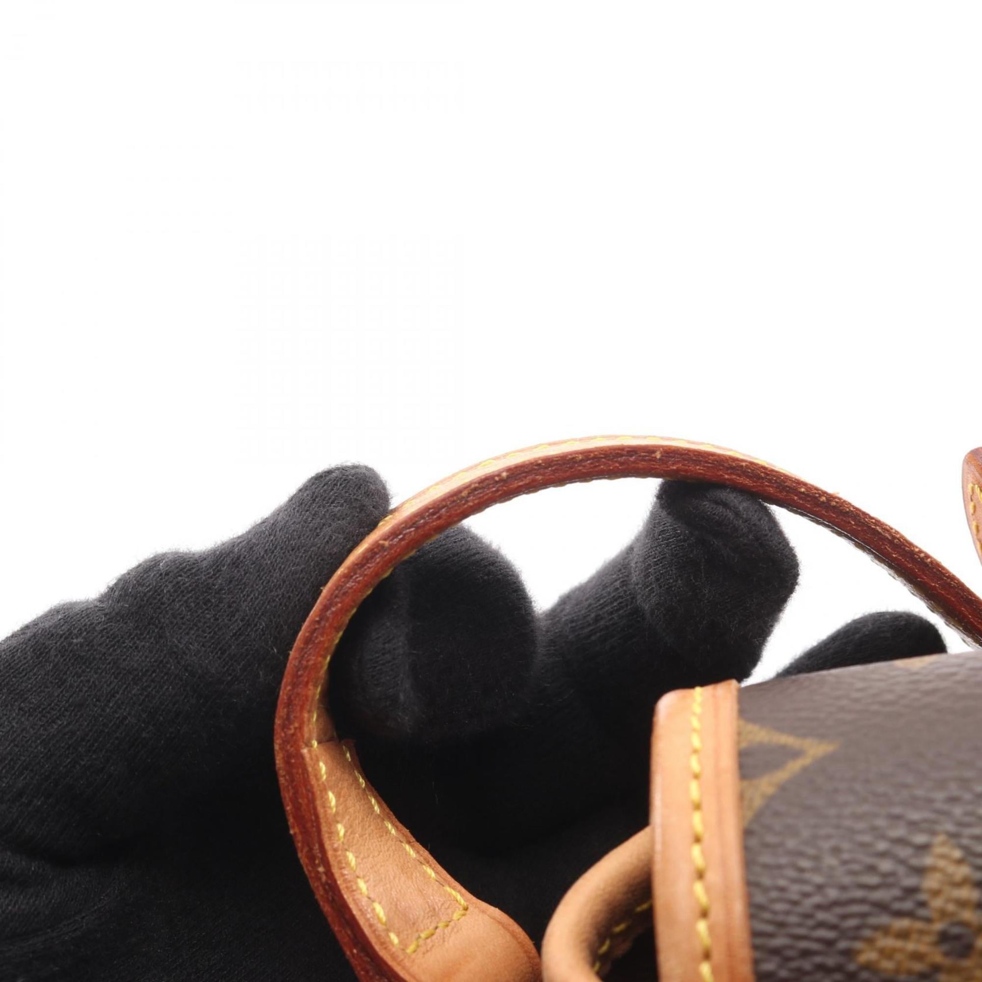 Louis Vuitton Brown Monogram Coated Canvas Leather Shoulder Bag (Pre-Owned)