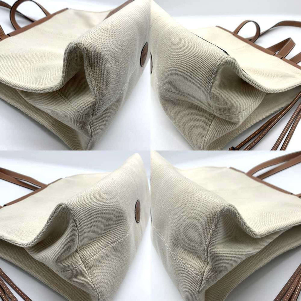 Loewe Brown Canvas Leather Shoulder Bag (Pre-Owned)