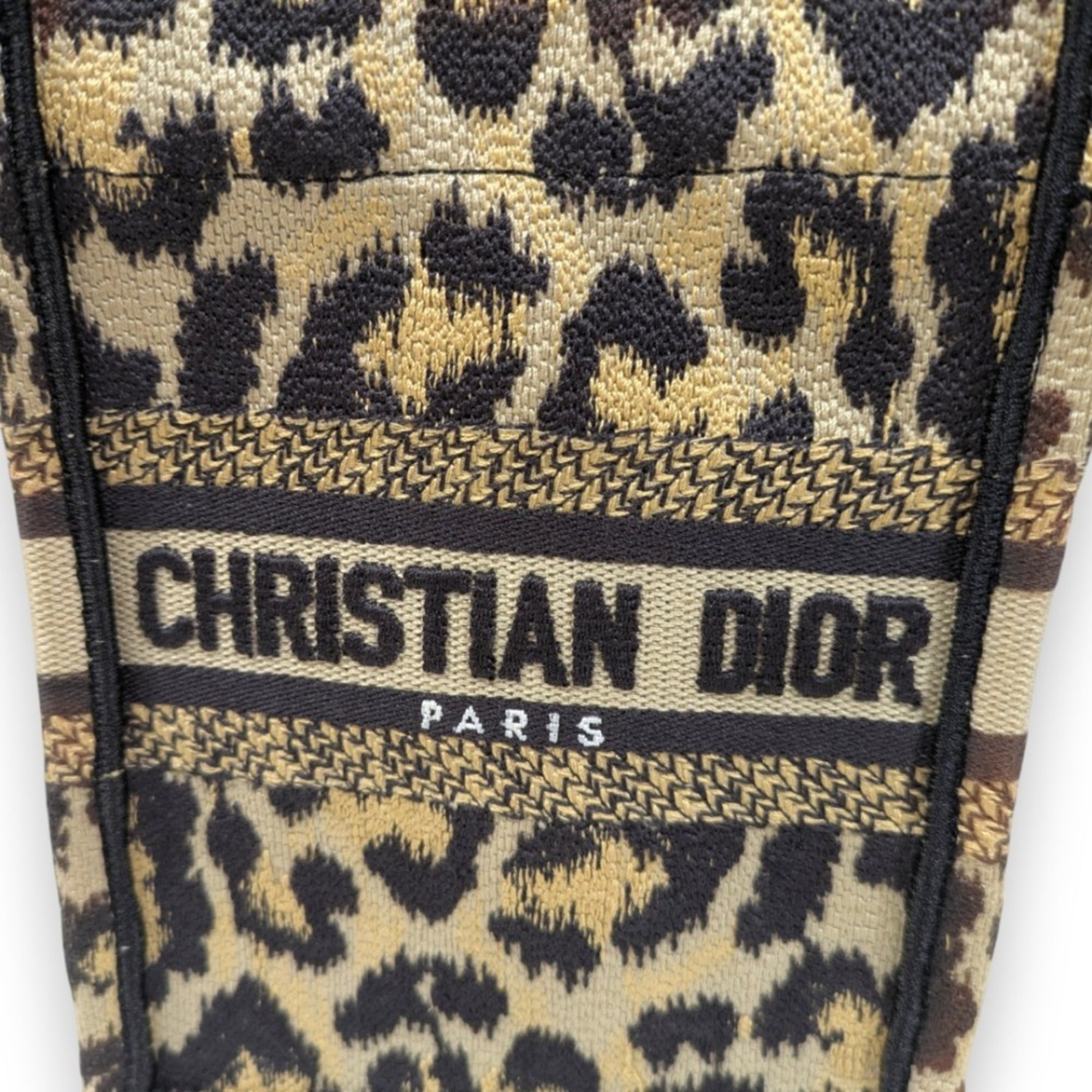 Christian Dior Beige Black Shoulder Bag (Pre-Owned)