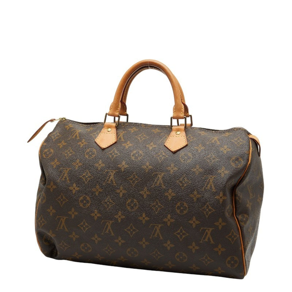 Louis Vuitton Brown Pvc Leather Boston Bag Handbag (Pre-Owned)