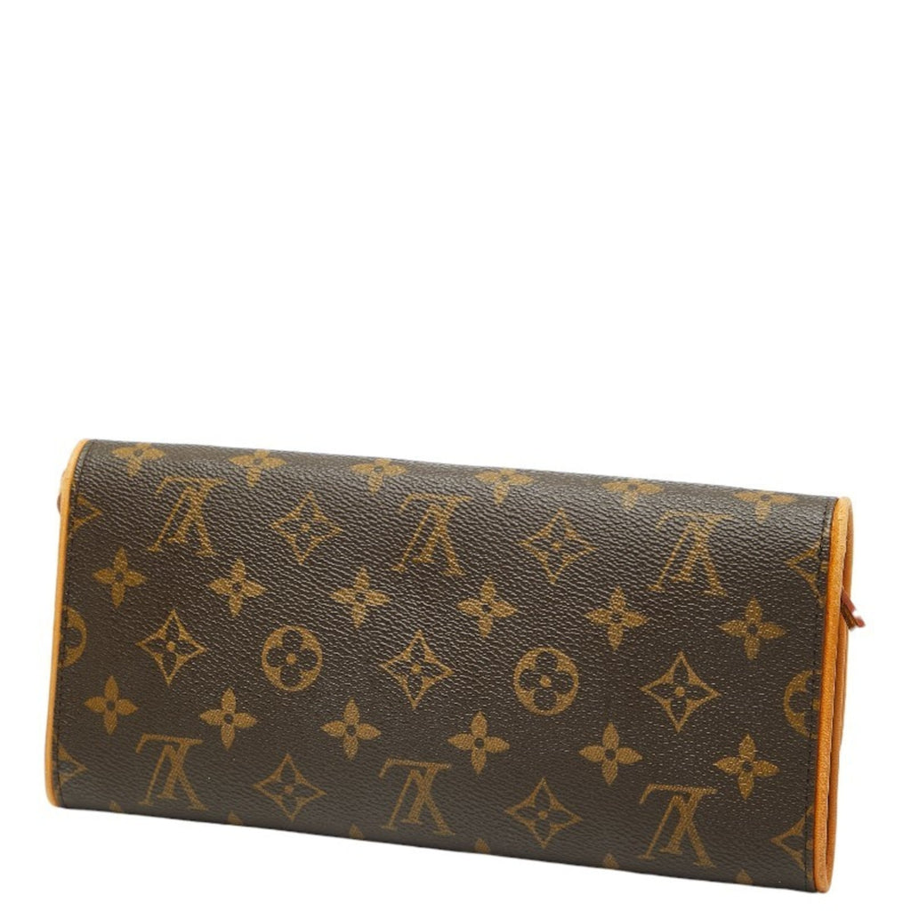 Louis Vuitton Brown Pvc Leather Pochette Shoulder Bag (Pre-Owned)