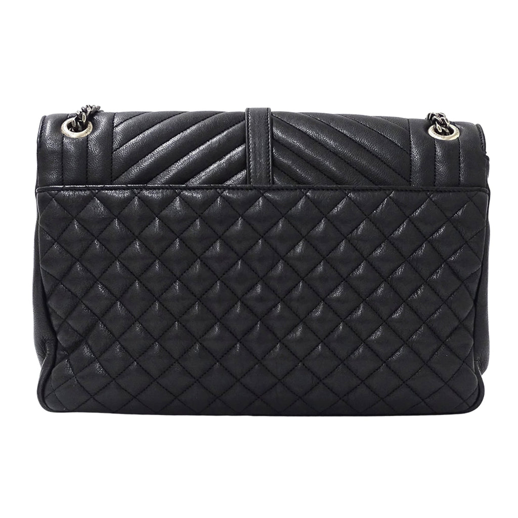 Saint Laurent Black Leather Shoulder Bag (Pre-Owned)