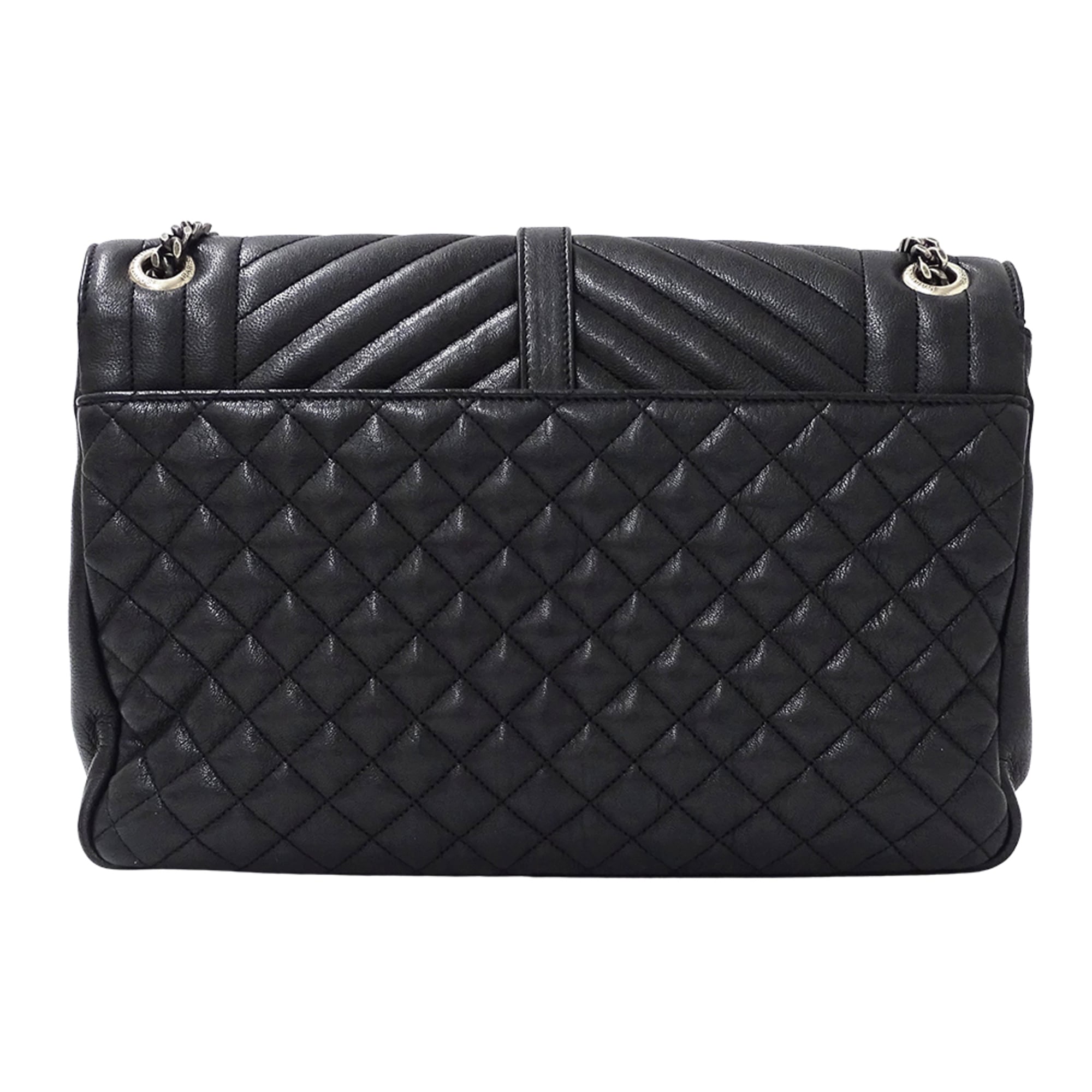 Saint Laurent Black Leather Shoulder Bag (Pre-Owned)