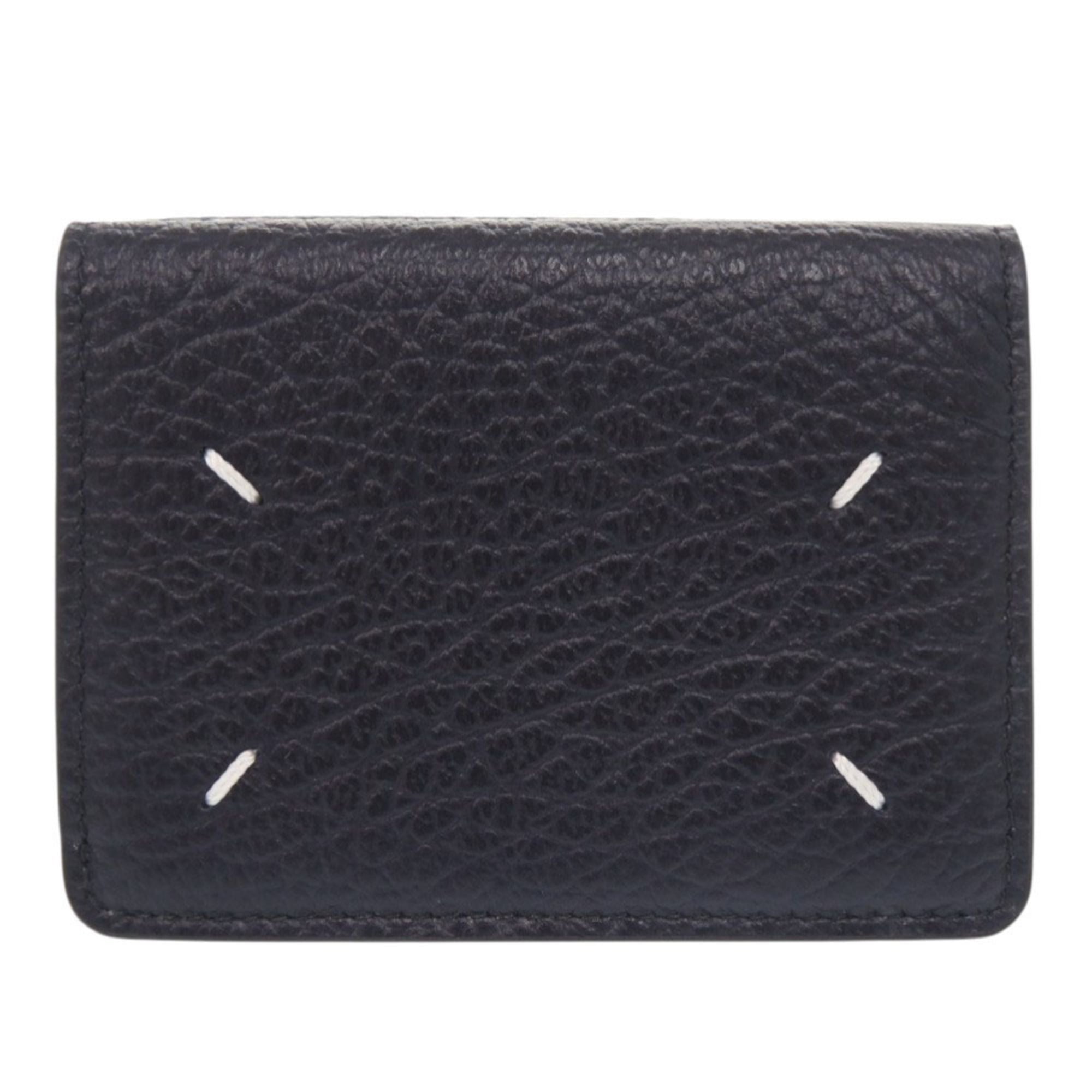 Maison Margiela Navy Leather Wallet (Tri-Fold) (Pre-Owned)