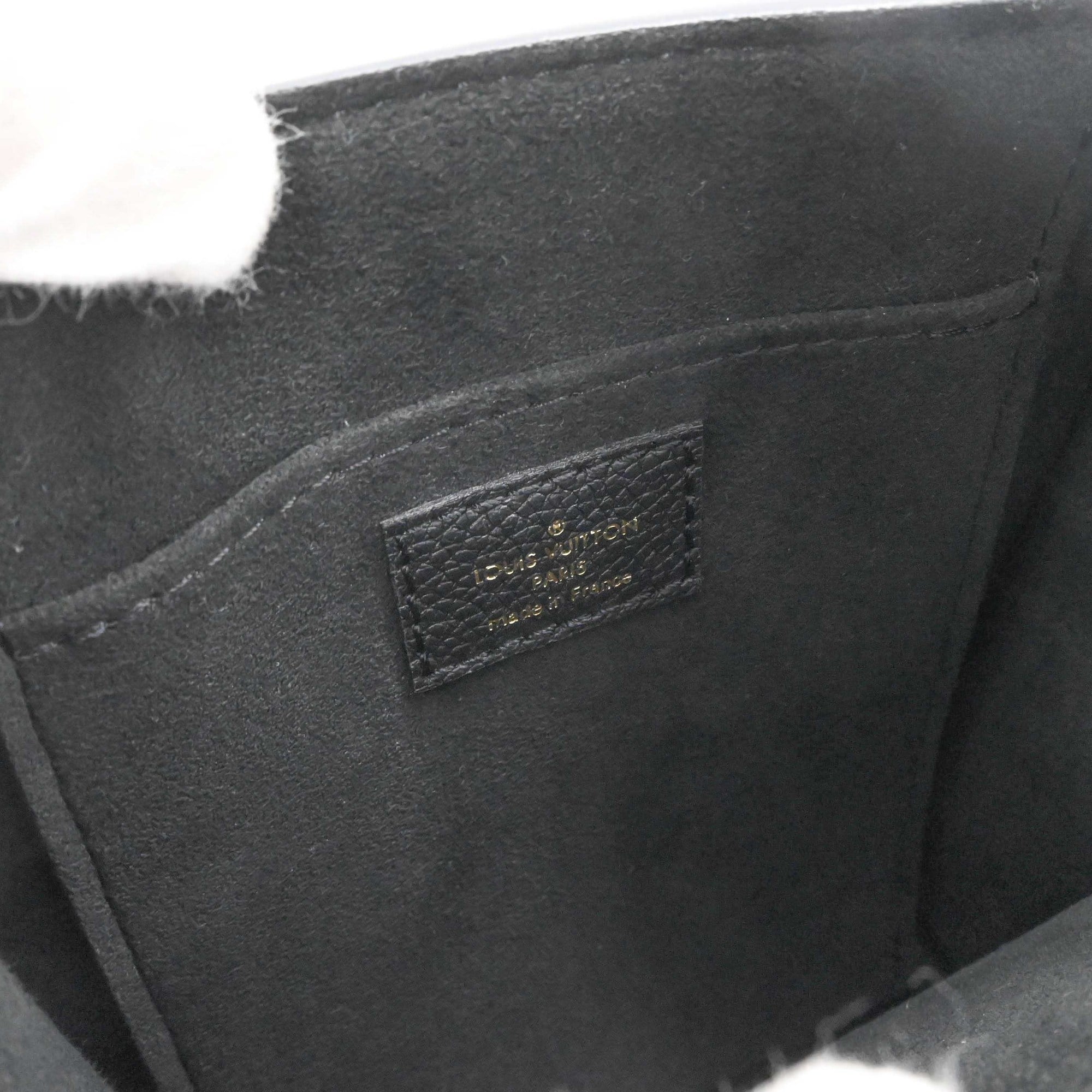 Louis Vuitton Black Noir Monogram Empreinte Leather Handbag (Pre-Owned)