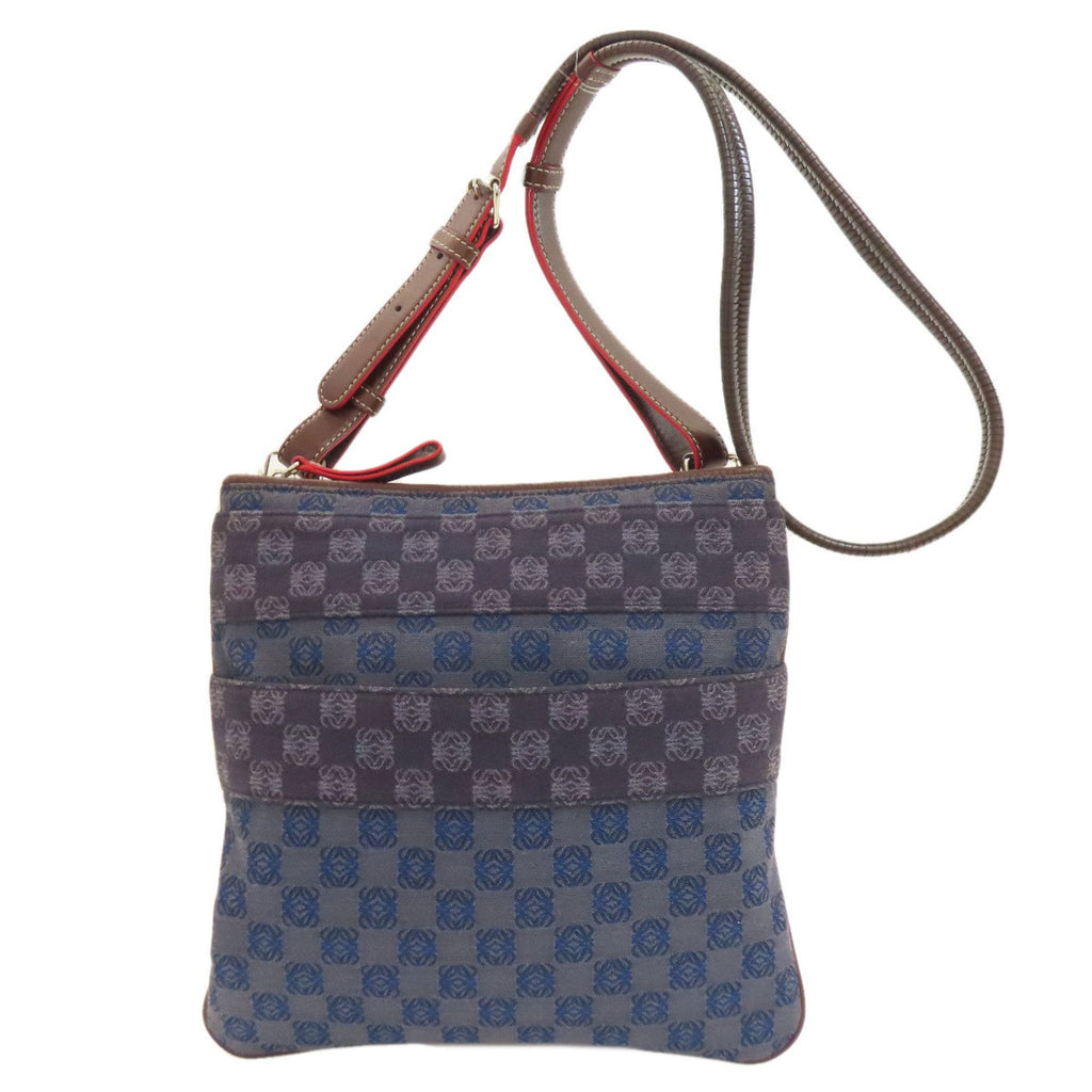 Loewe Blue Canvas Shoulder Bag (Pre-Owned)