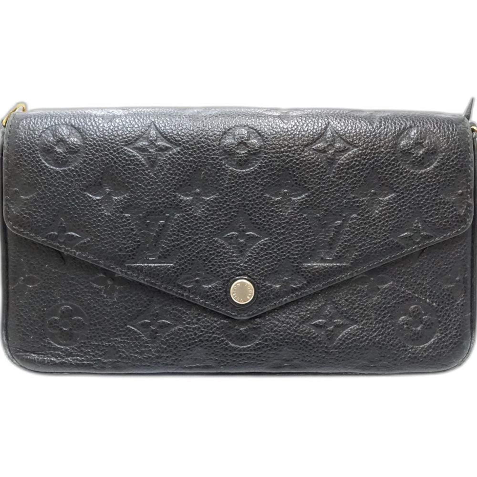 Louis Vuitton Noir Monogram Empreinte Chain/Shoulder Wallet (Pre-Owned)