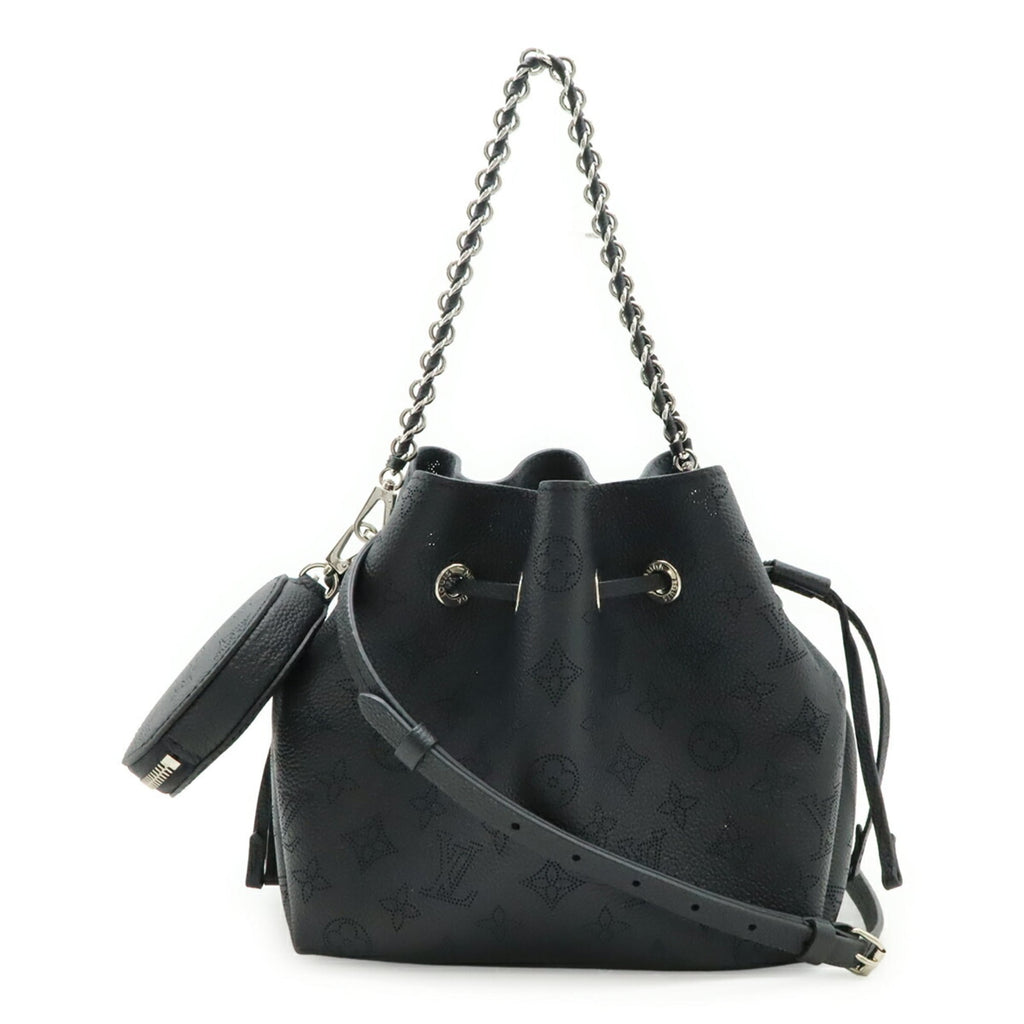 Louis Vuitton Black Noir Mahina Leather Handbag Shoulder Bag (Pre-Owned)