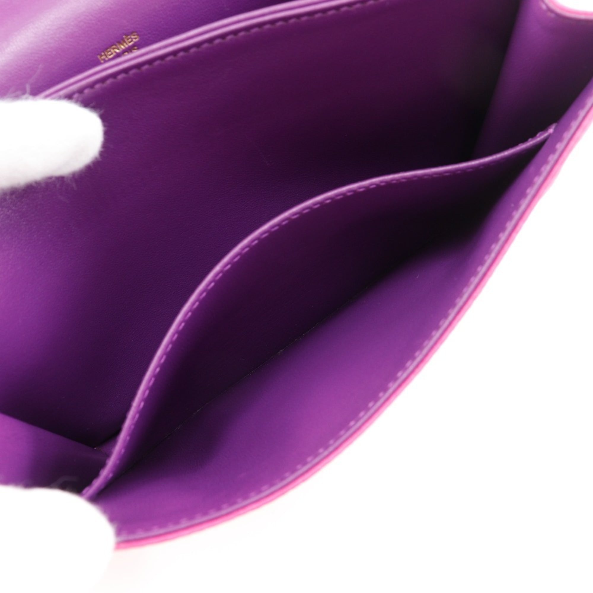 Hermes Constance Pink Silk Shoulder Bag (Pre-Owned)