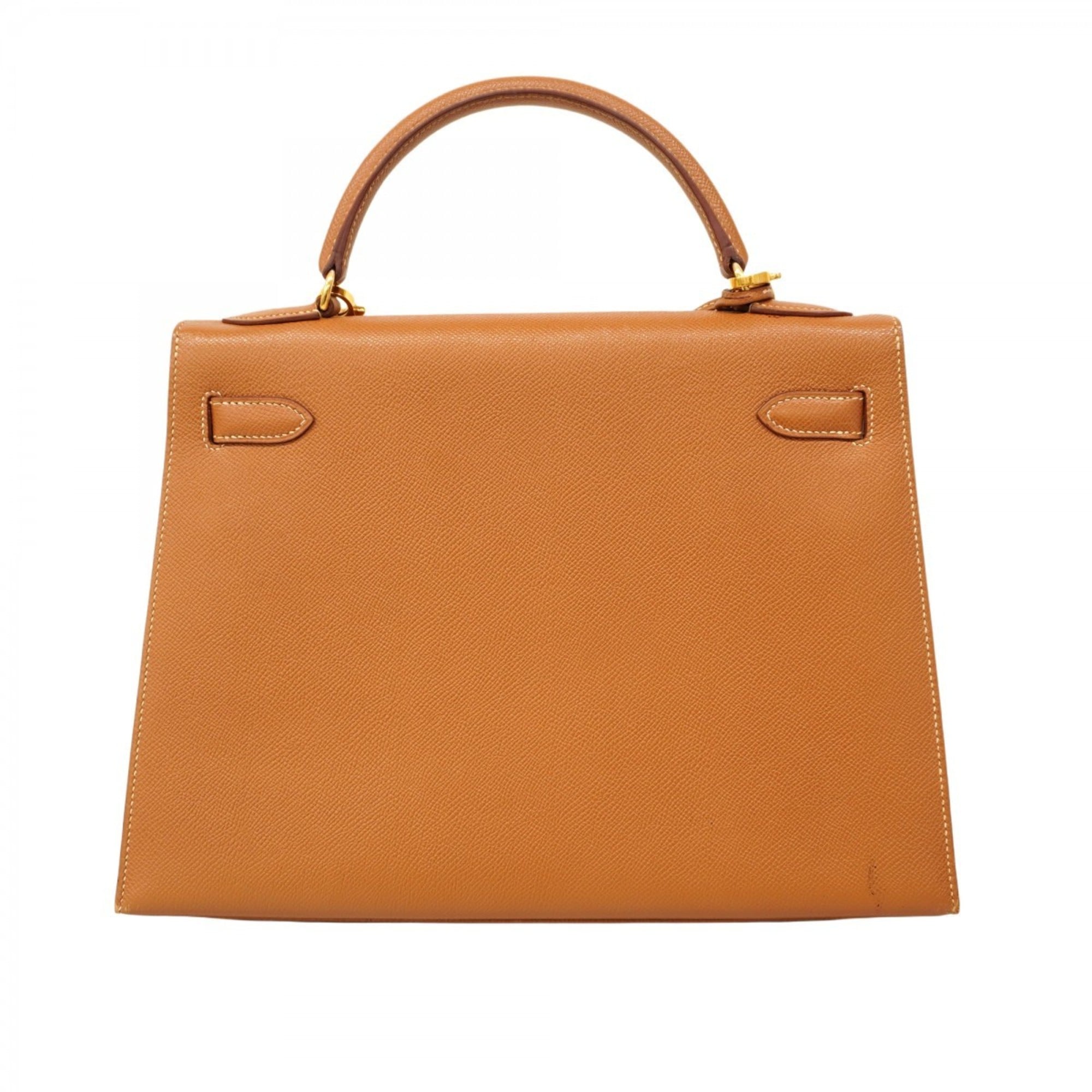 Hermes Gold Courchevel Leather Handbag (Pre-Owned)