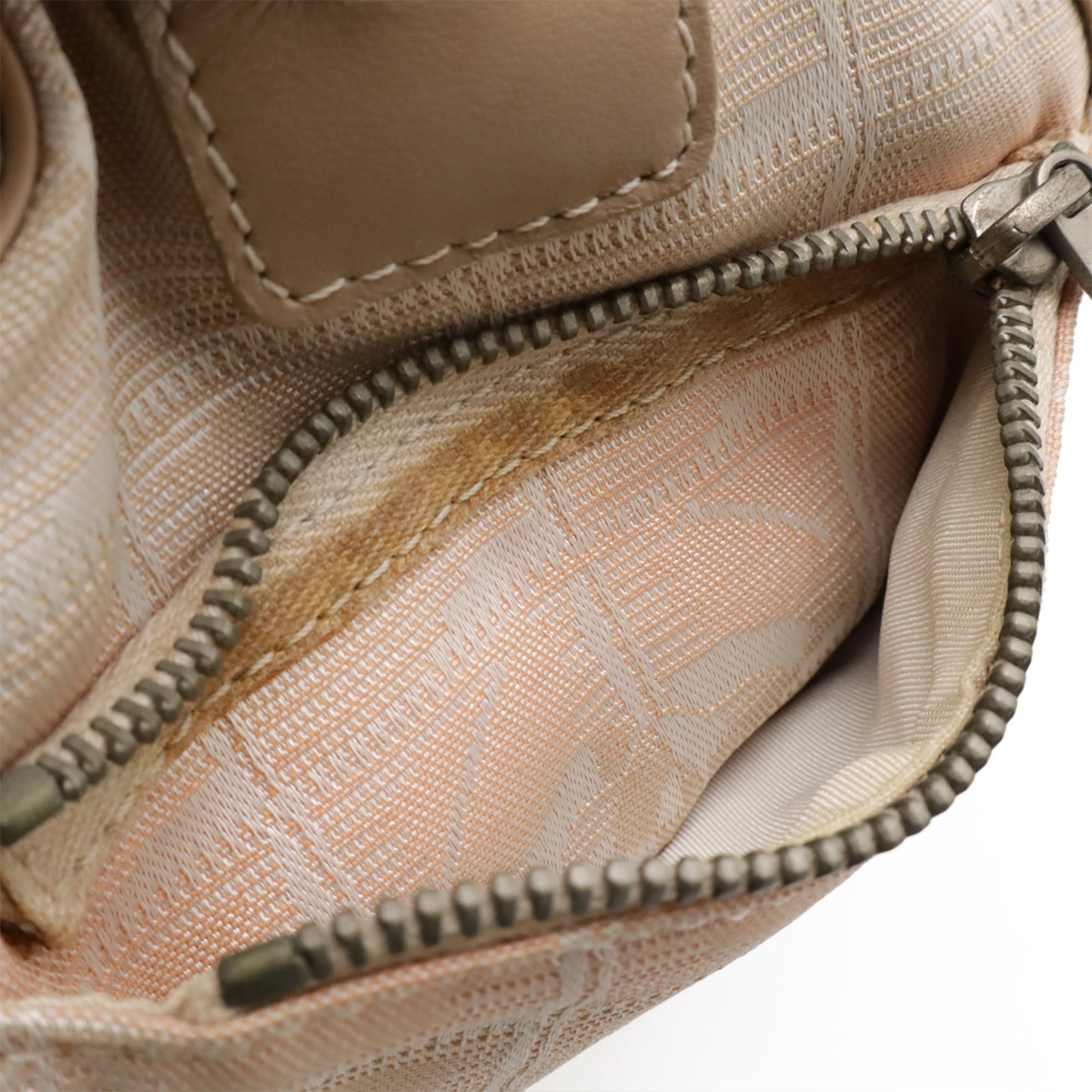 Chanel New Travel Line Beige Jacquard Shoulder Bag (Pre-Owned)