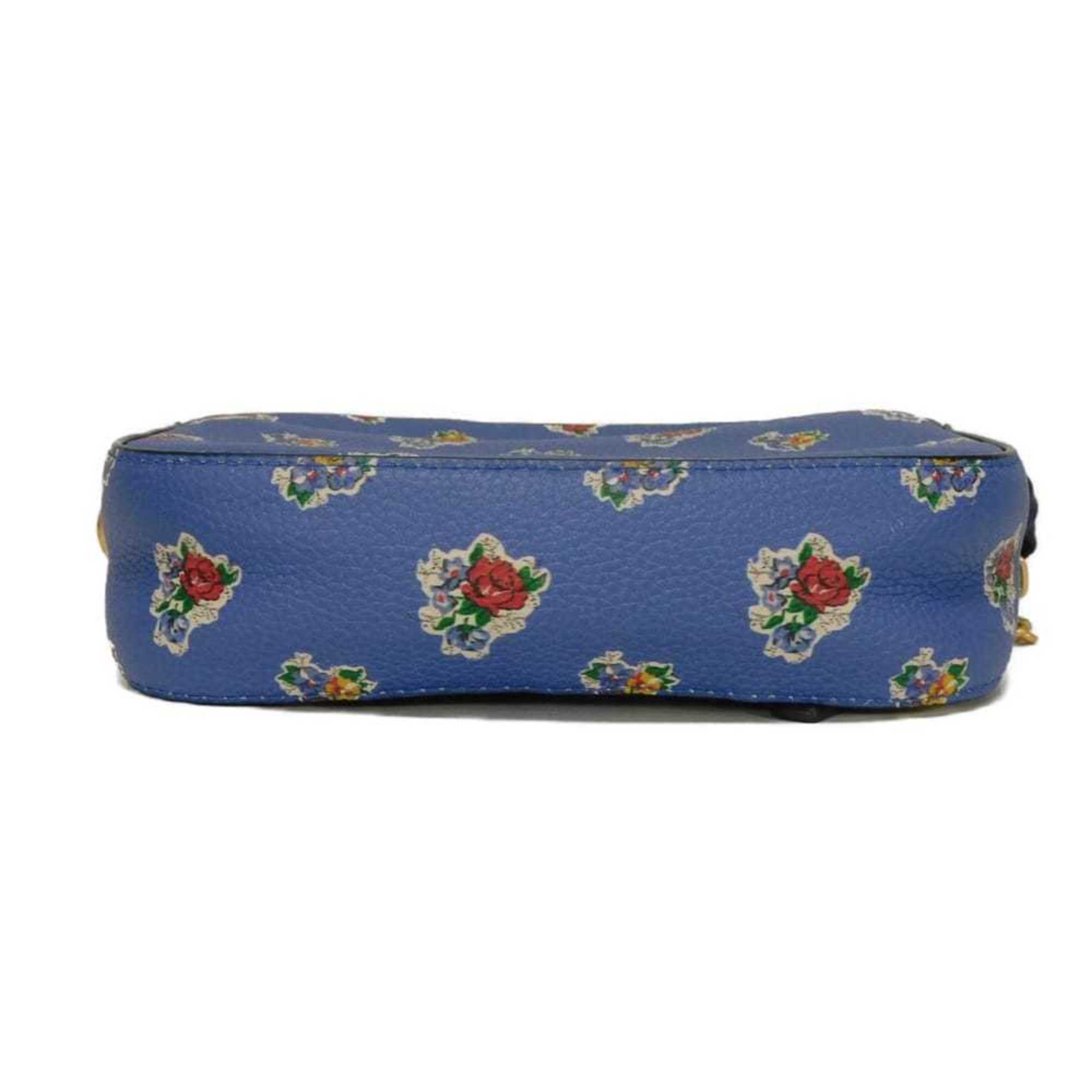 Tory Burch Blue Multi-Color Leather Shoulder Bag (Pre-Owned)