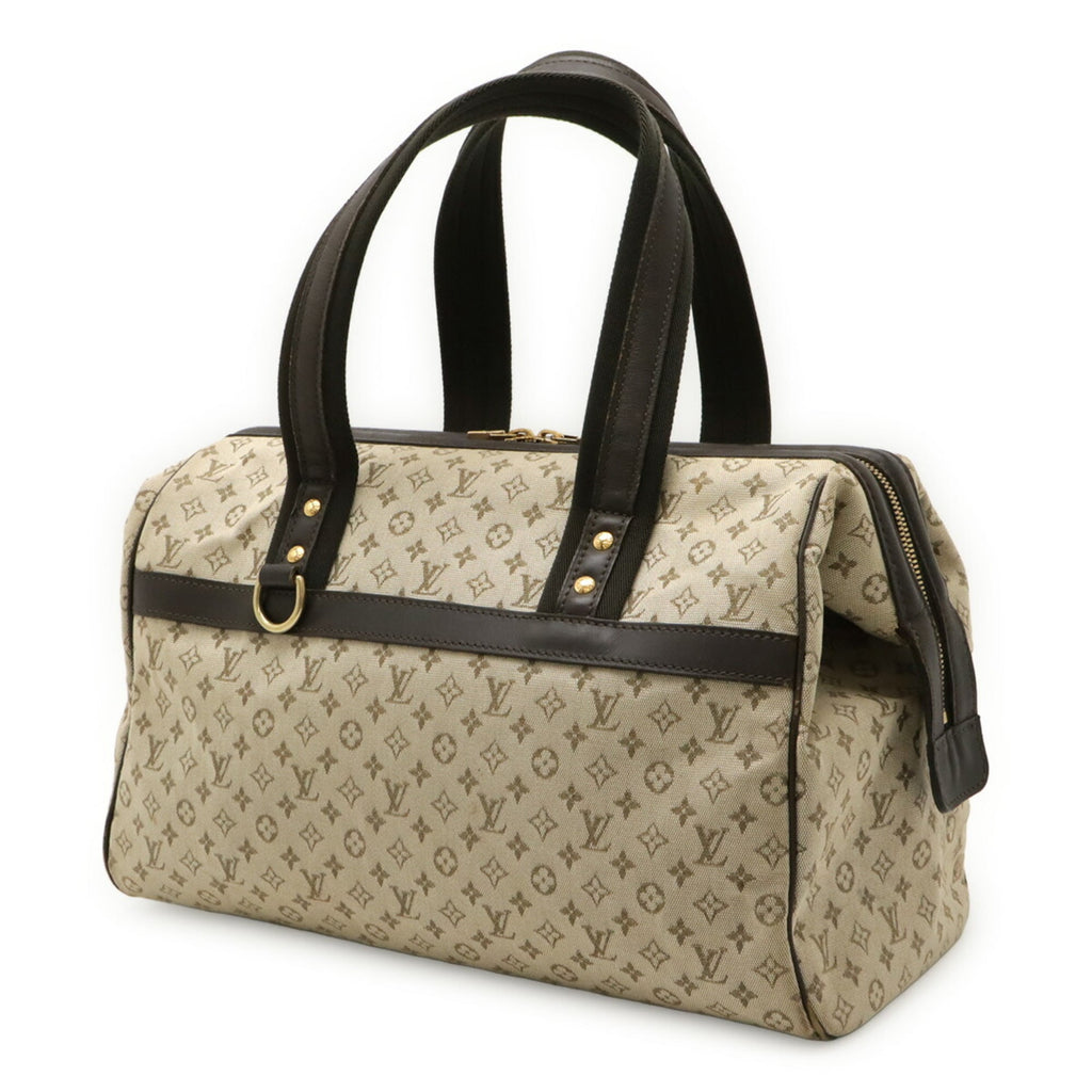 Louis Vuitton Monogram Mini Khaki Canvas Leather Handbag (Pre-Owned)
